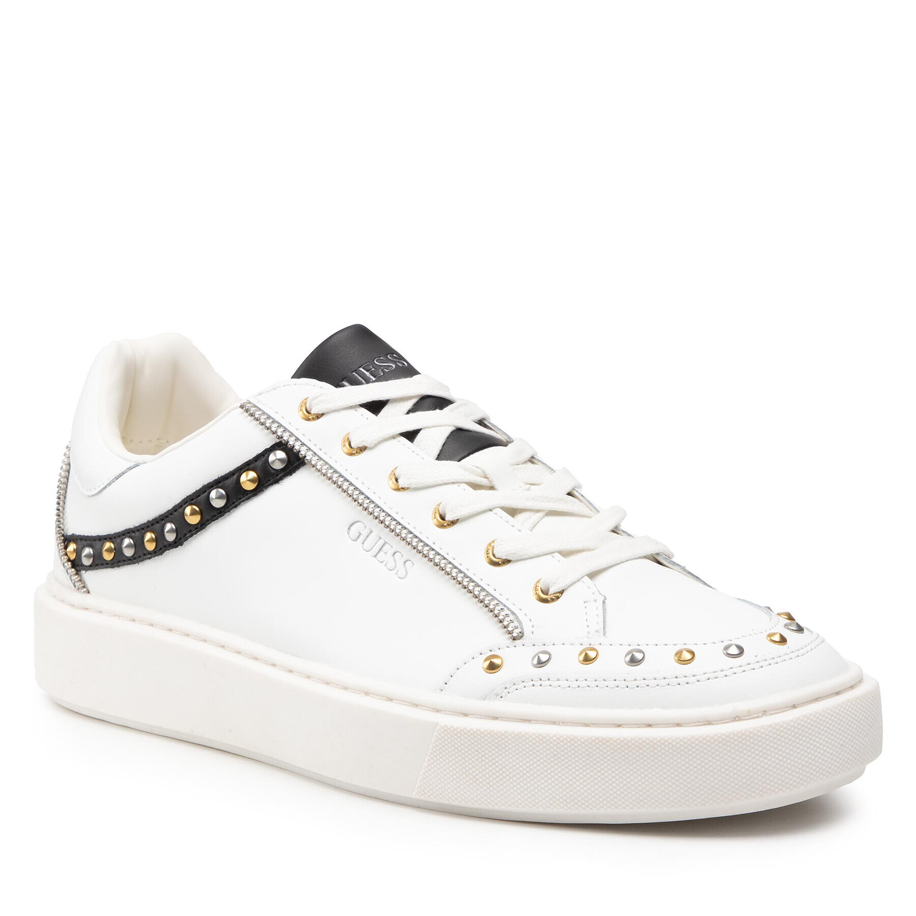 Guess Sneakersy Vice Studs FM5VIS LEA12 Biela - Pepit.sk