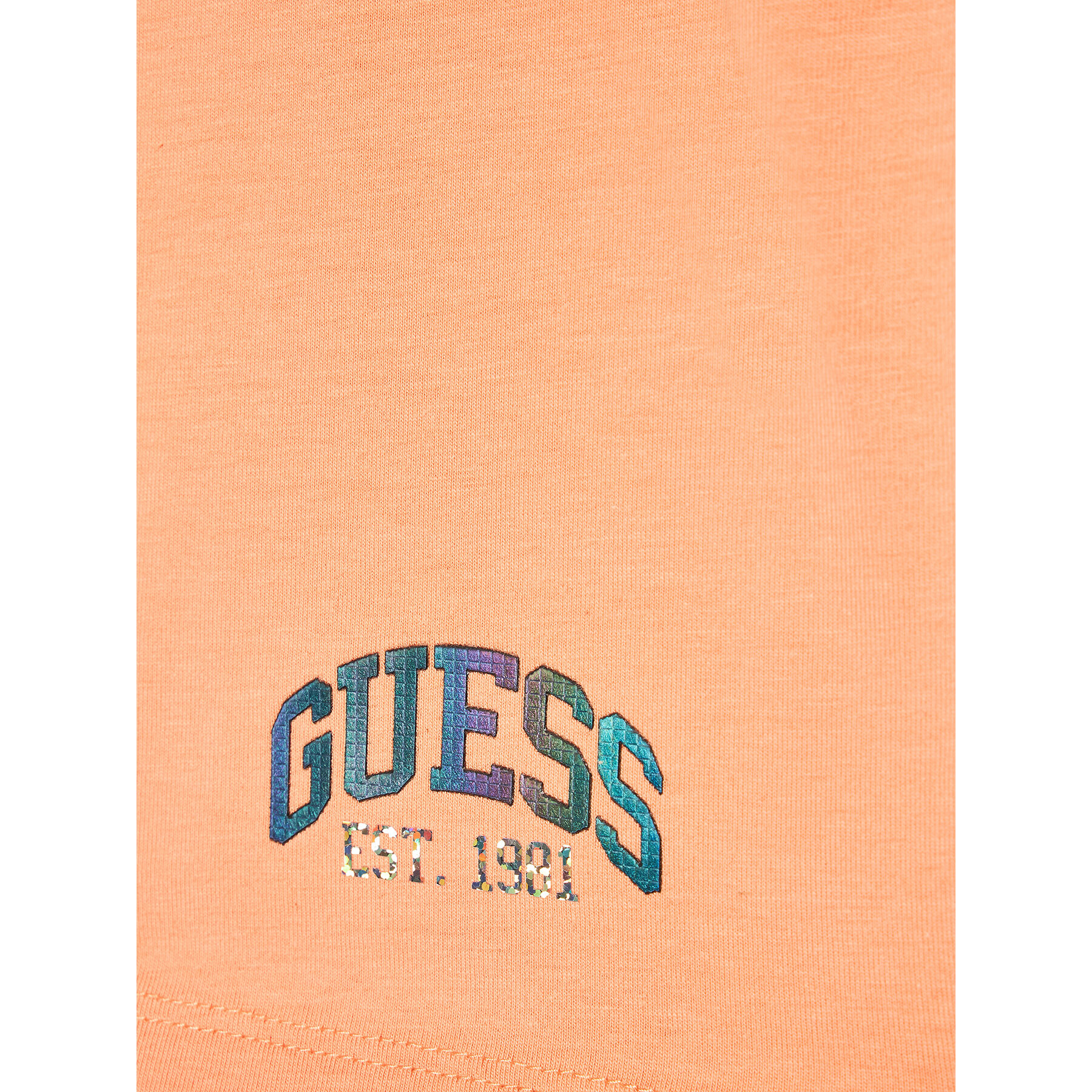 Guess Športové kraťasy J3RD09 J1311 Oranžová Slim Fit - Pepit.sk