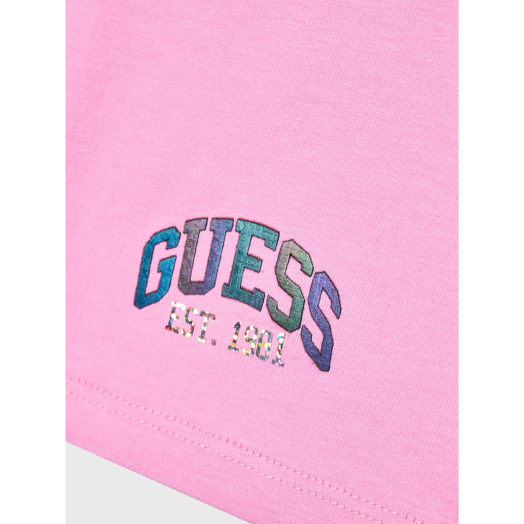 Guess Športové kraťasy J3RD09 J1311 Ružová Slim Fit - Pepit.sk