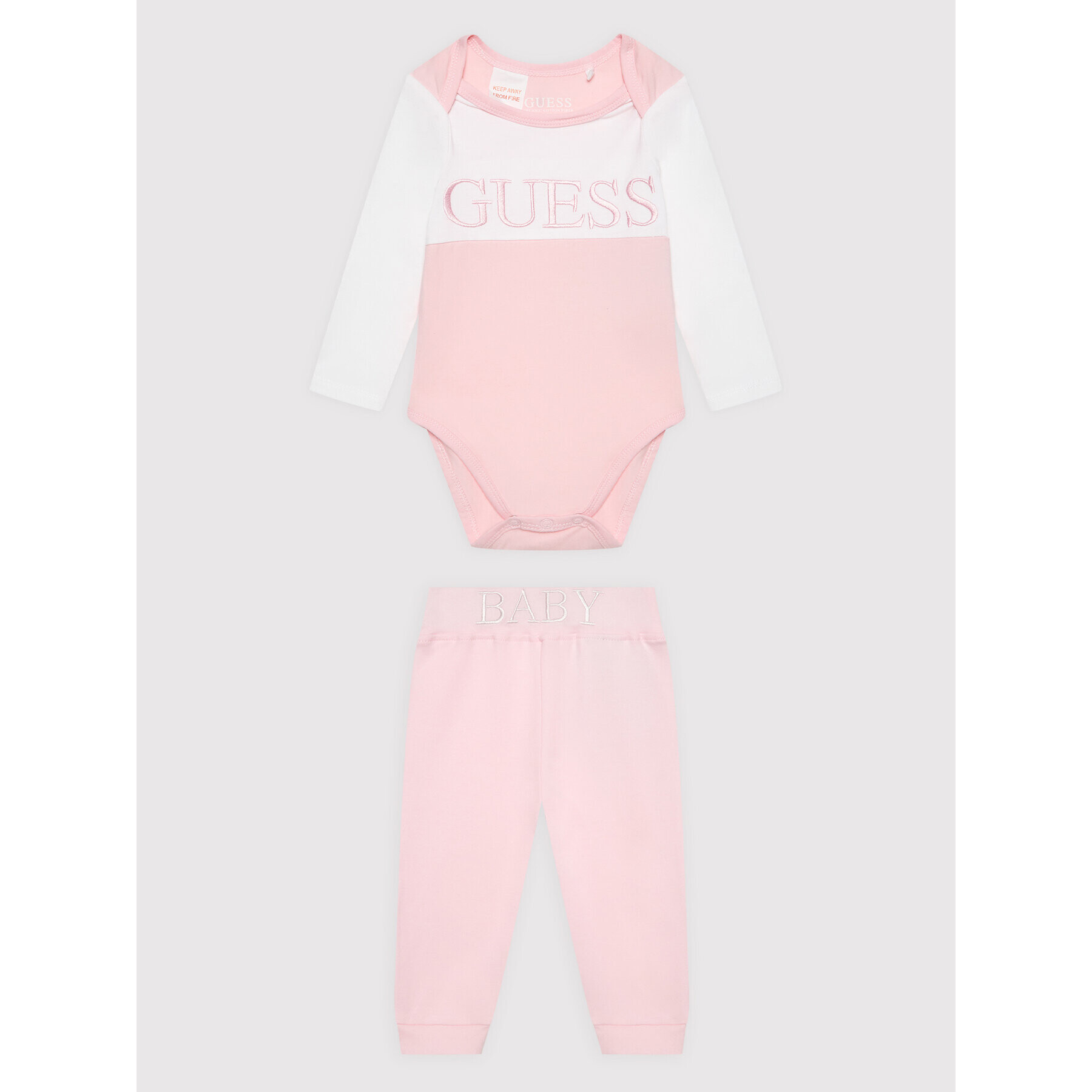 Guess Súprava body s nohavicami H2YW06 J1313 Ružová Regular Fit - Pepit.sk