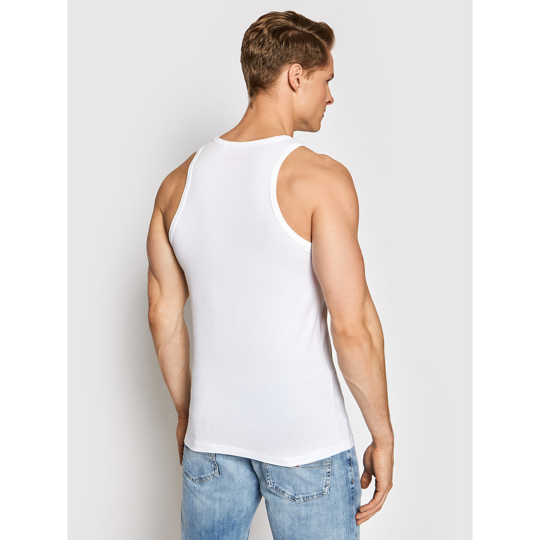 Guess Tank top U97M02 JR003 Biela Regular Fit - Pepit.sk