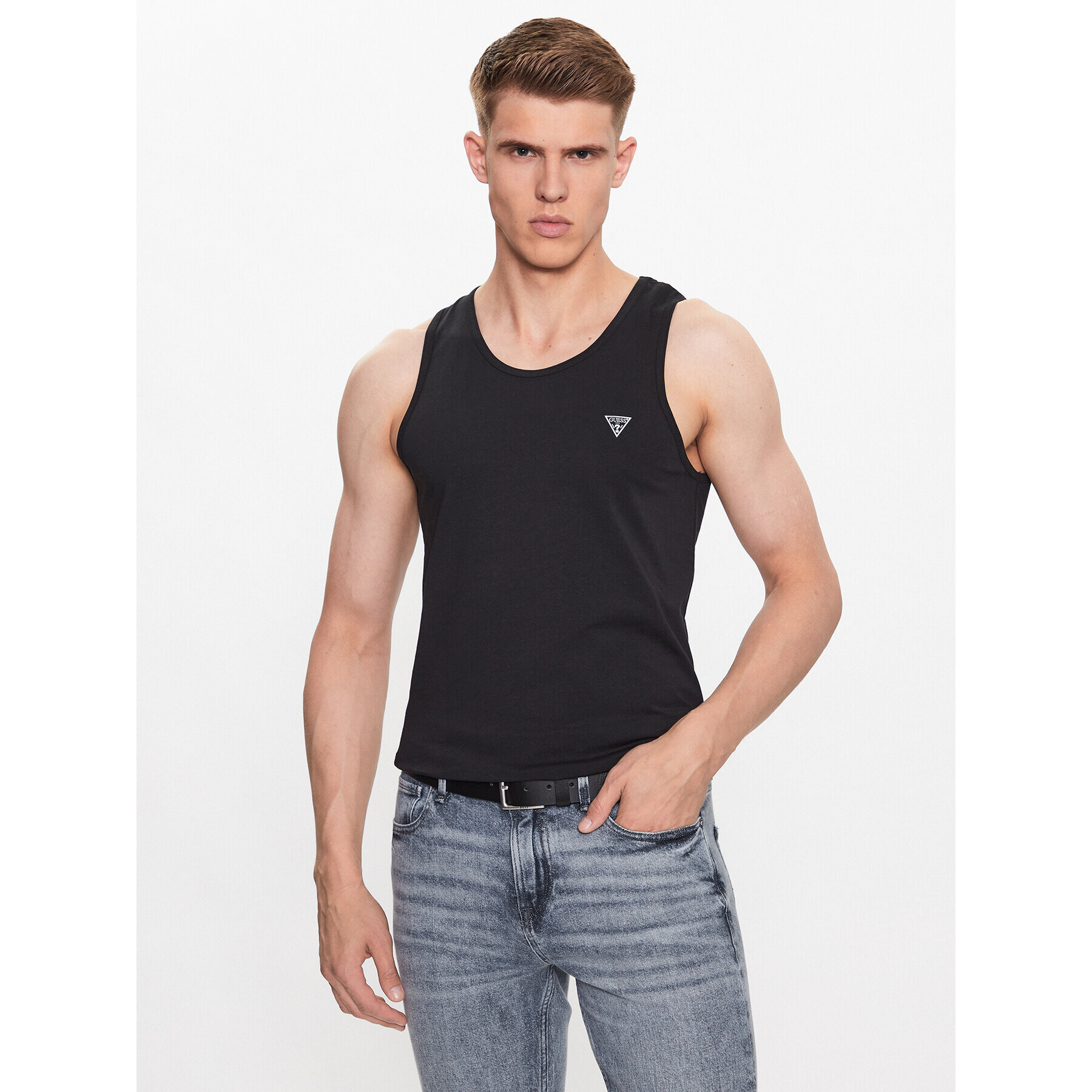 Guess Tank top U97M02 K6YW1 Čierna Regular Fit - Pepit.sk