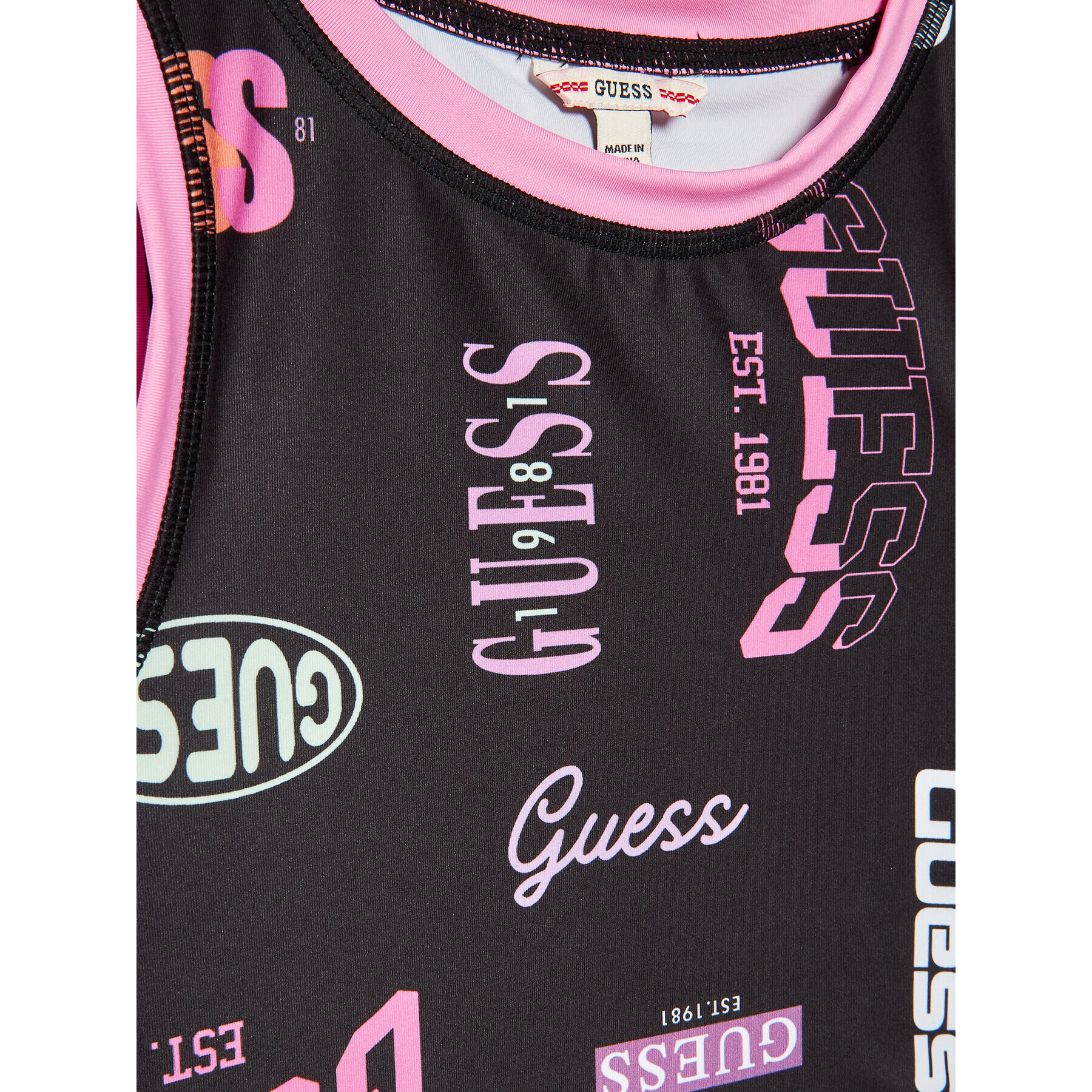 Guess Top J3RI02 MC01P Čierna Slim Fit - Pepit.sk