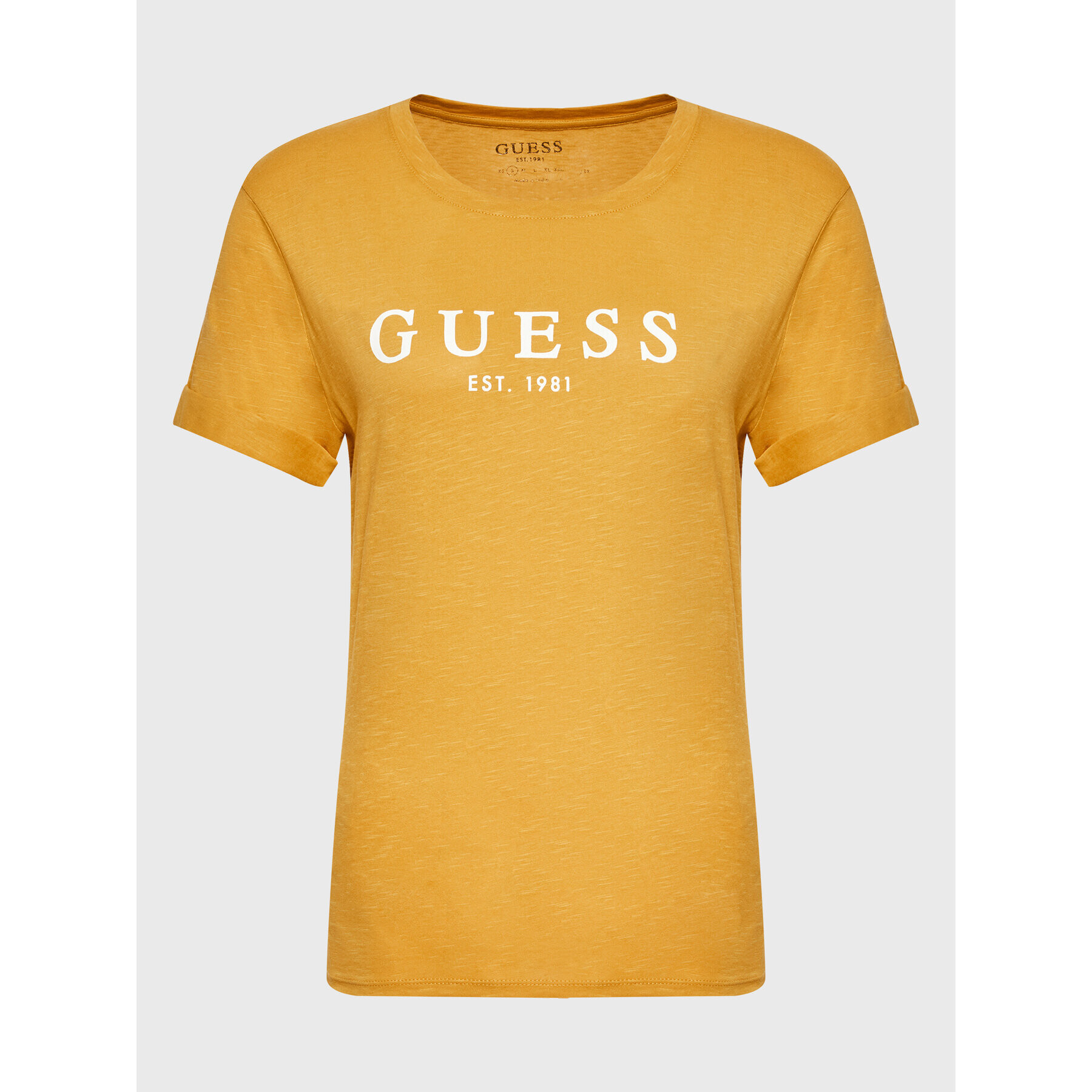 Guess Tričko 1981 W2BI68 K8G01 Žltá Regular Fit - Pepit.sk