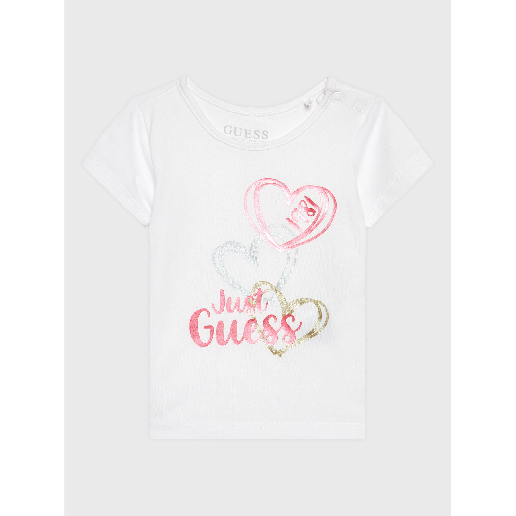 Guess Tričko A3RI01 K6YW1 Biela Regular Fit - Pepit.sk