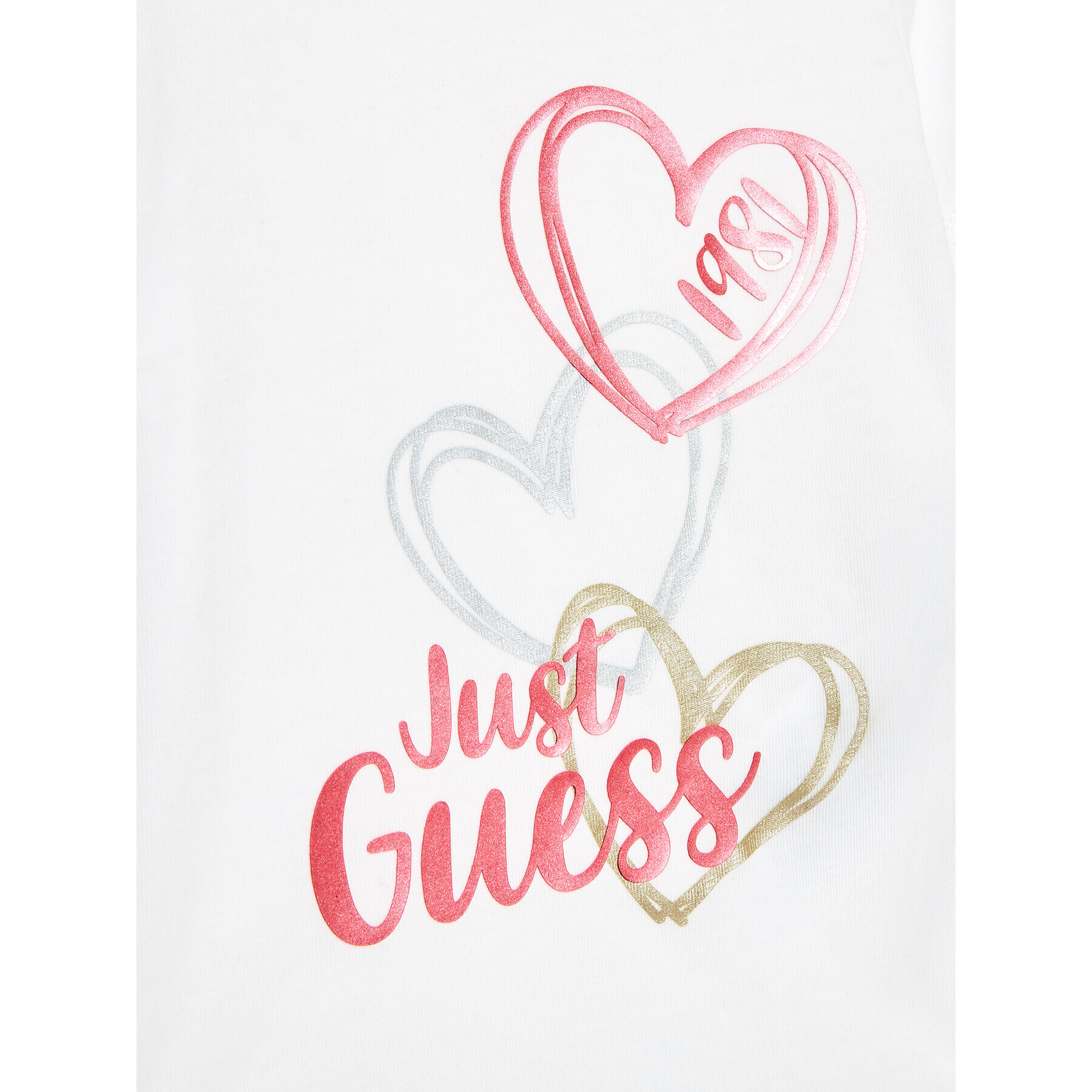 Guess Tričko A3RI01 K6YW1 Biela Regular Fit - Pepit.sk