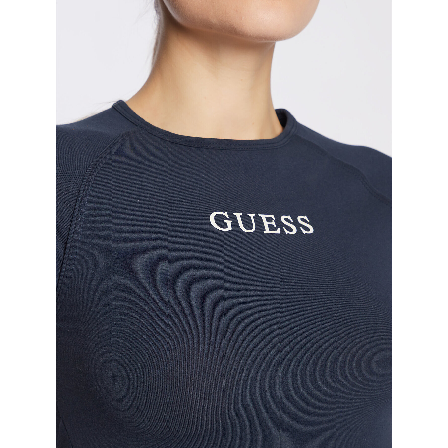 Guess Tričko Aline V3RP16 KABR0 Tmavomodrá Slim Fit - Pepit.sk