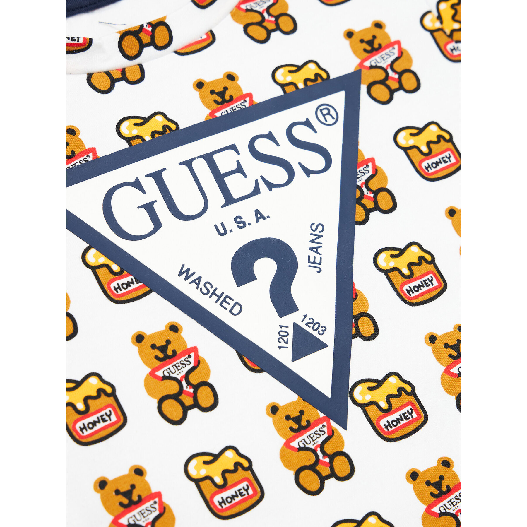 Guess Tričko H1YT00 K6YW1 Biela Regular Fit - Pepit.sk