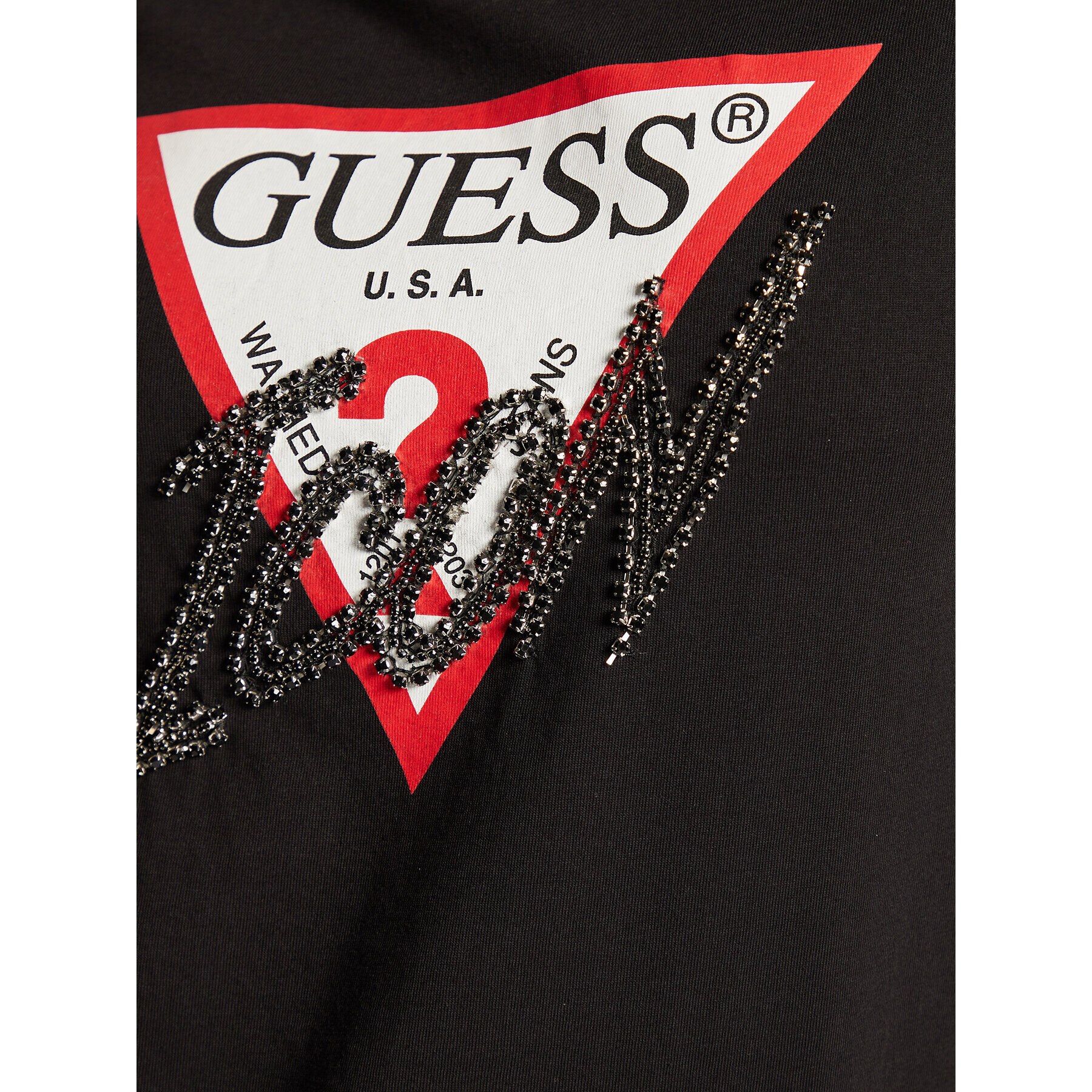 Guess Tričko Icon W2BI12 I3Z13 Čierna Regular Fit - Pepit.sk