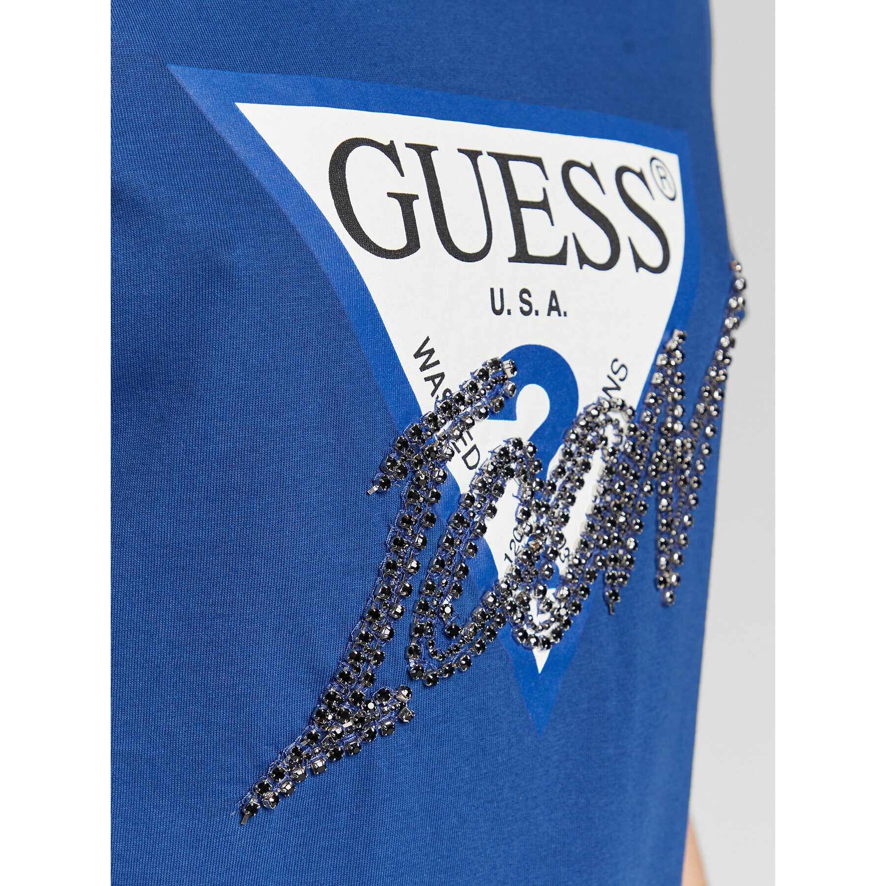 Guess Tričko Icon W2BI12 I3Z13 Modrá Regular Fit - Pepit.sk