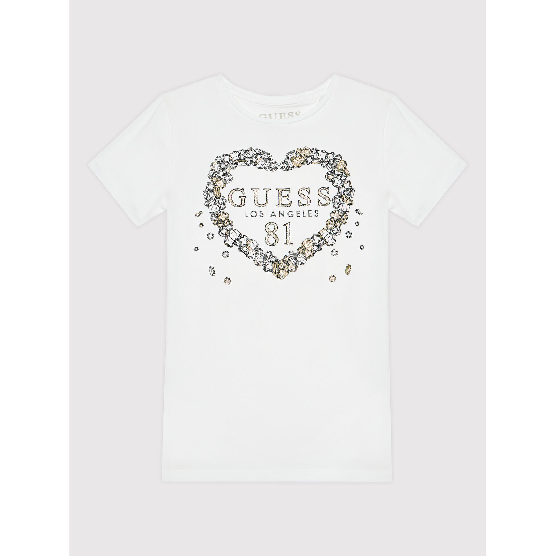 Guess Tričko J1BI13 J1311 Biela Regular Fit - Pepit.sk