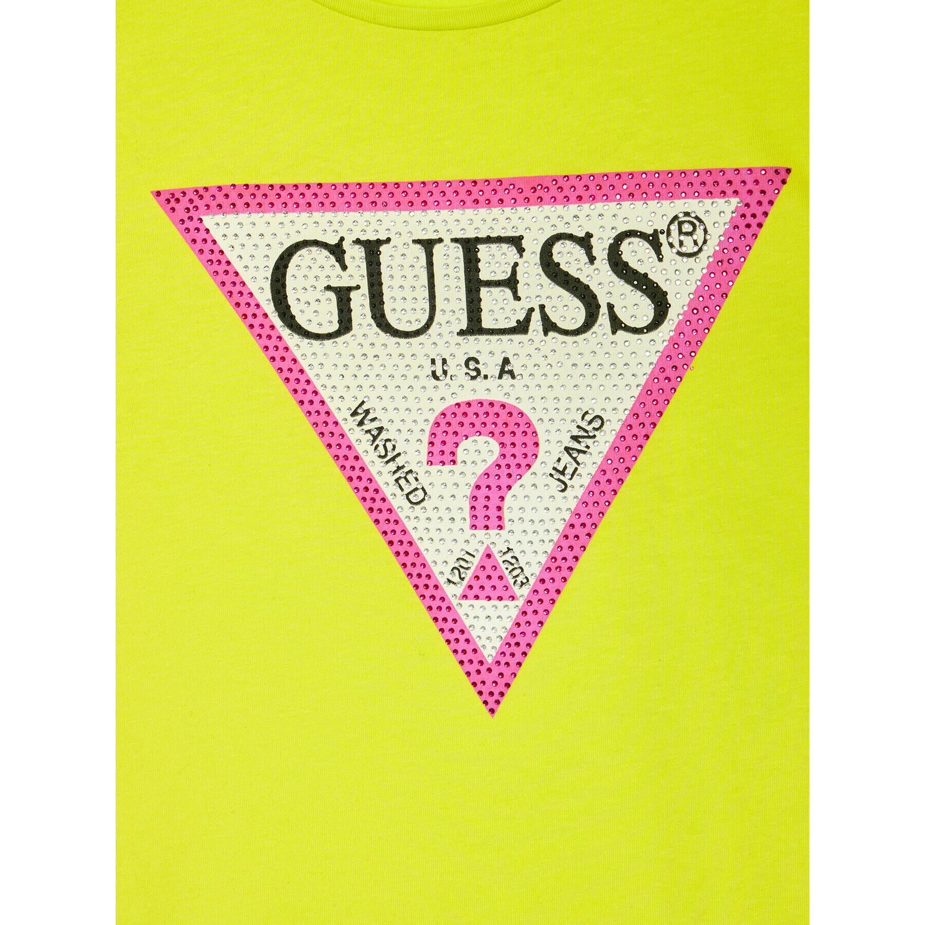 Guess Tričko J1YI35 K6YW1 Zelená Regular Fit - Pepit.sk