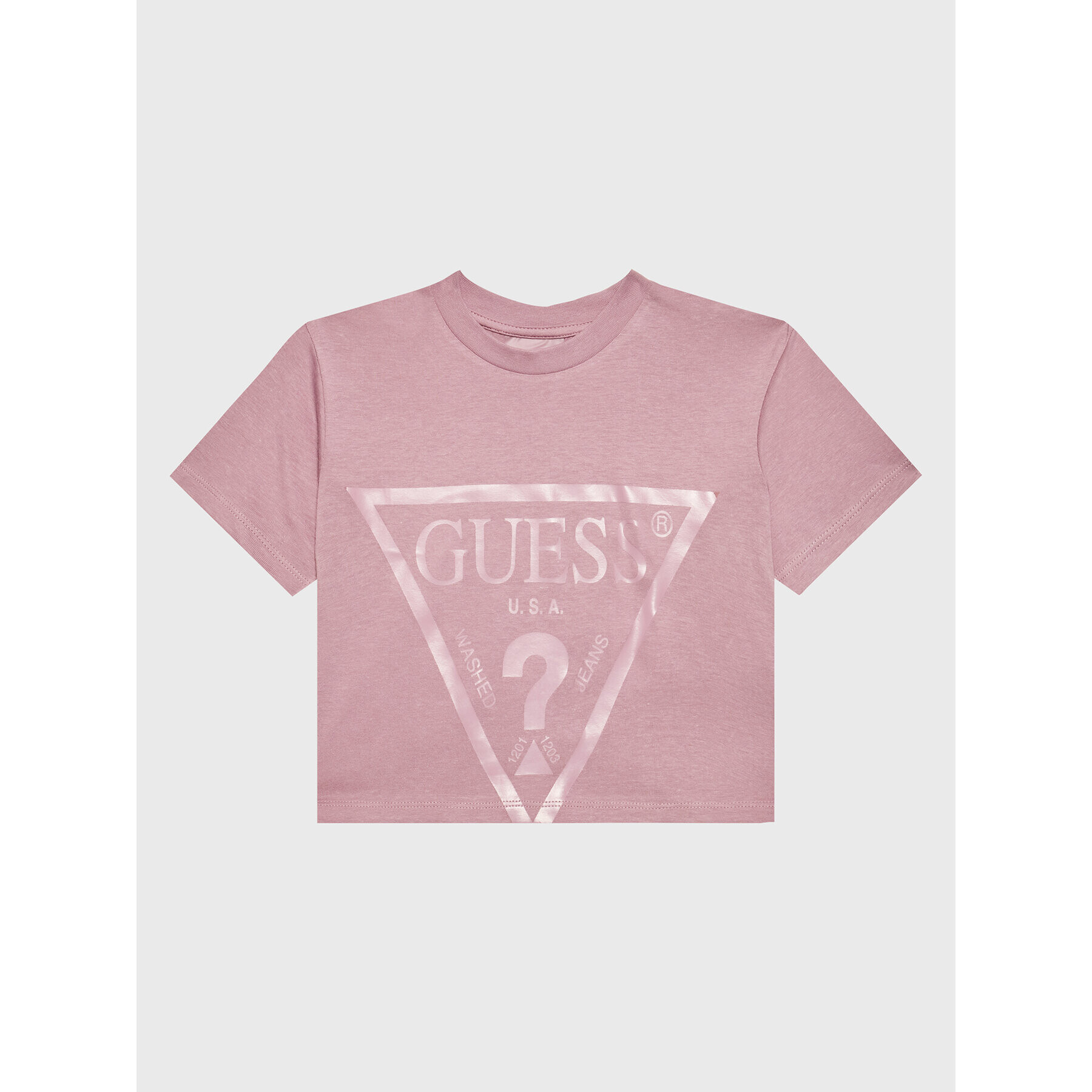 Guess Tričko J2BI41 K8HM0 Fialová Cropped Fit - Pepit.sk