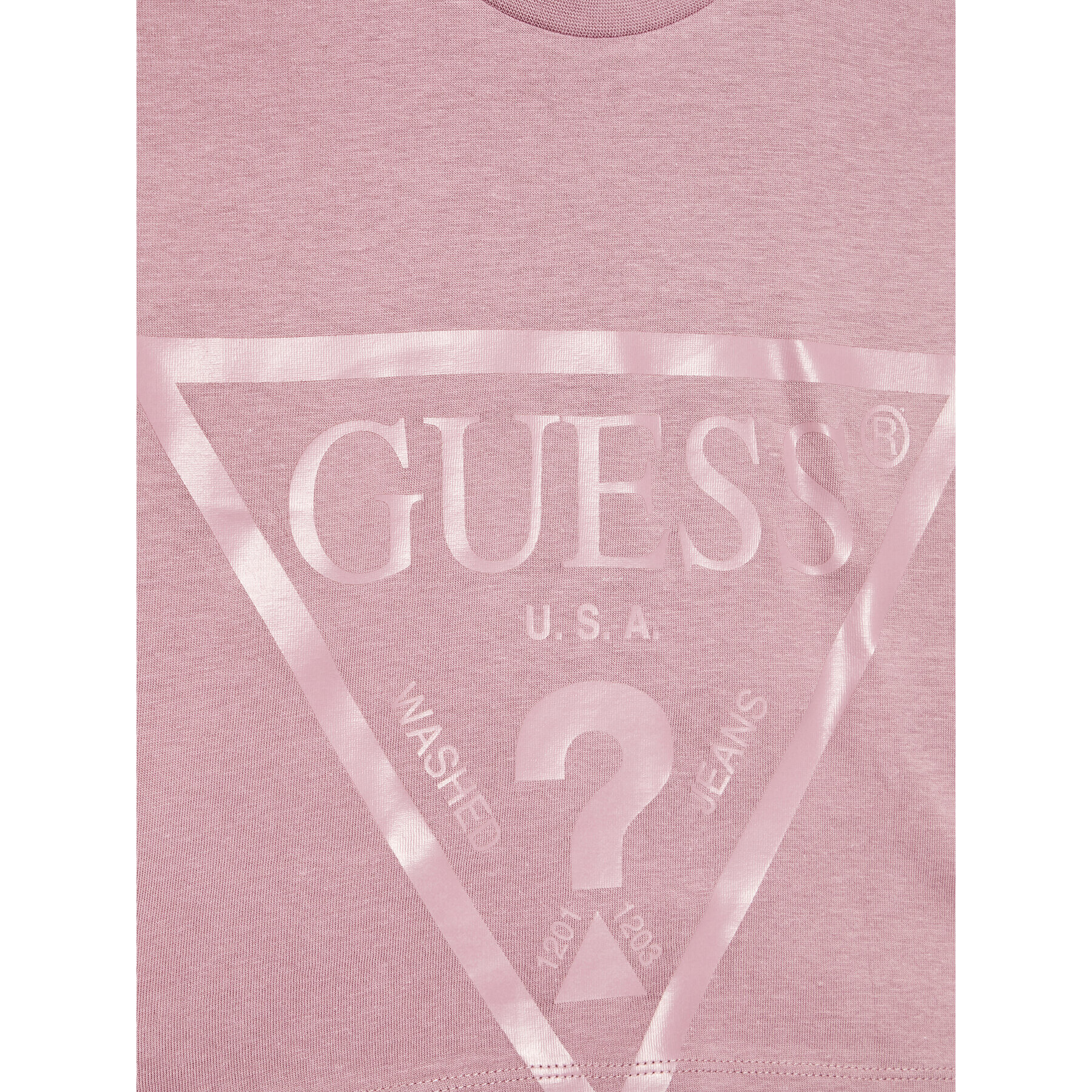 Guess Tričko J2BI41 K8HM0 Fialová Cropped Fit - Pepit.sk