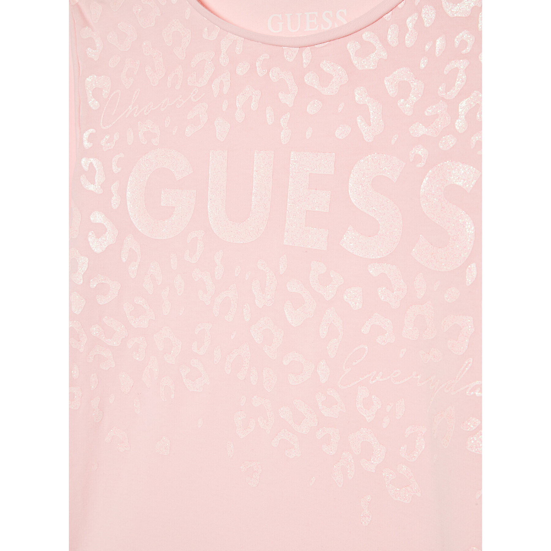 Guess Tričko J2YI00 K6YW1 Ružová Regular Fit - Pepit.sk