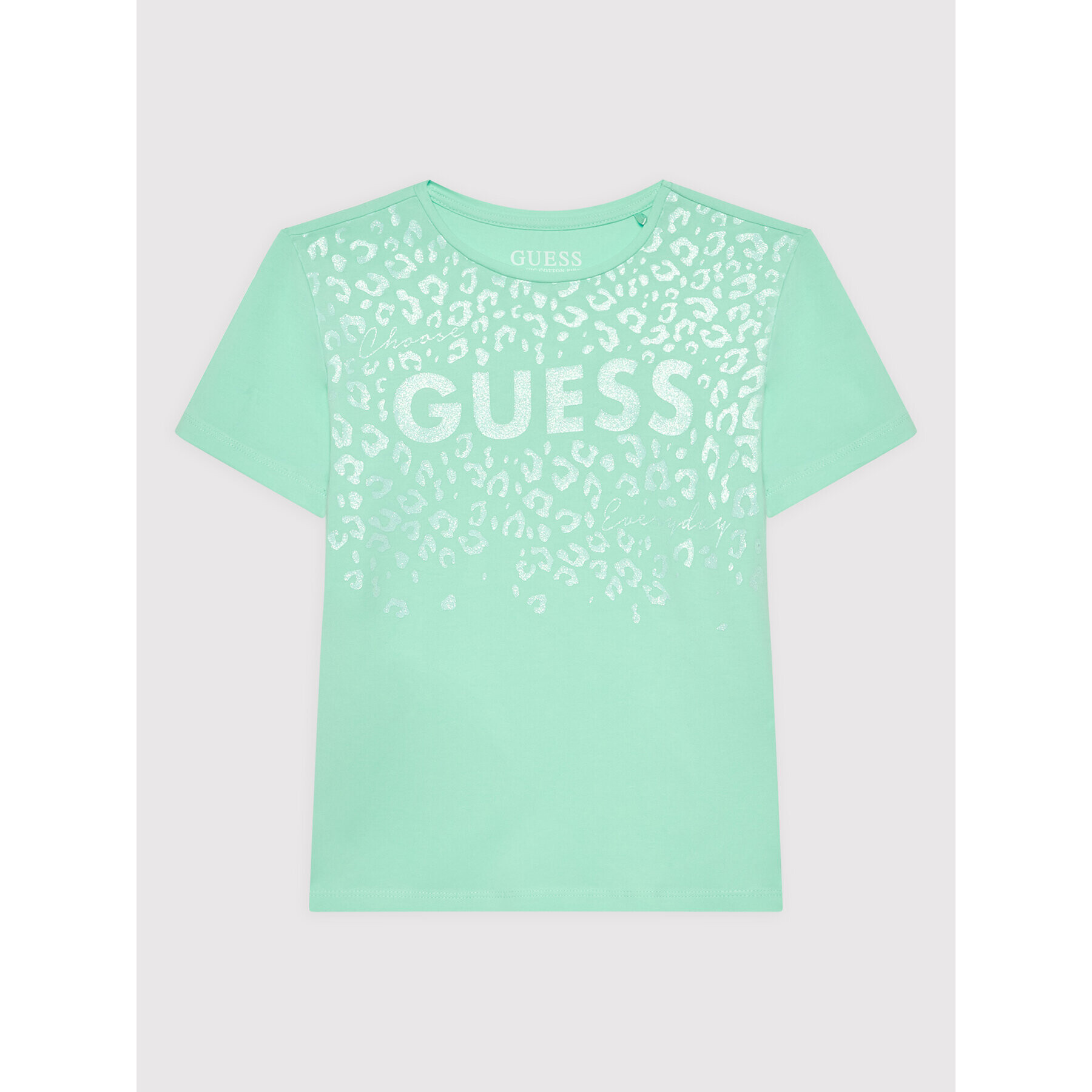 Guess Tričko J2YI00 K6YW1 Zelená Regular Fit - Pepit.sk