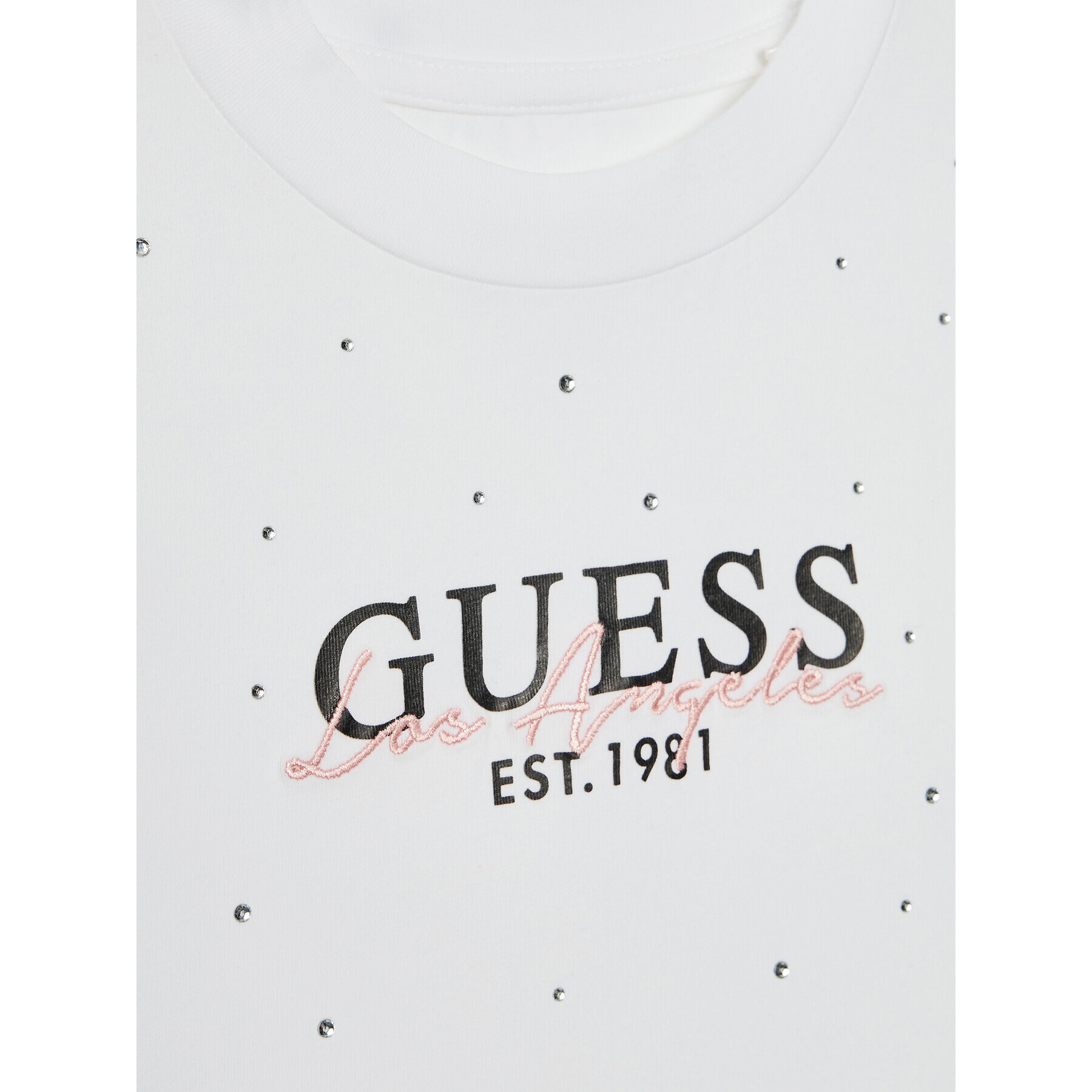 Guess Tričko J2YI15 K6YW1 Biela Regular Fit - Pepit.sk