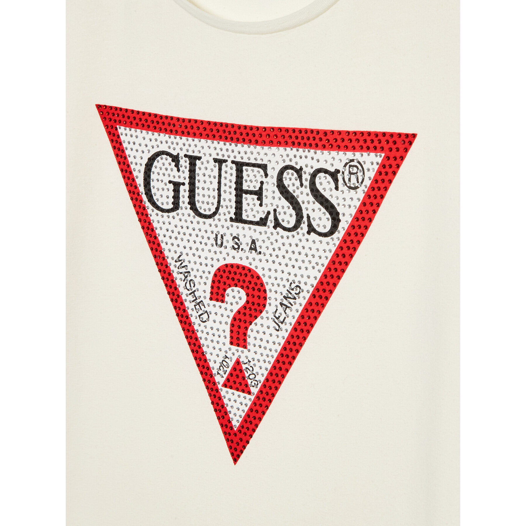 Guess Tričko J2YI51 K6YW1 Biela Regular Fit - Pepit.sk