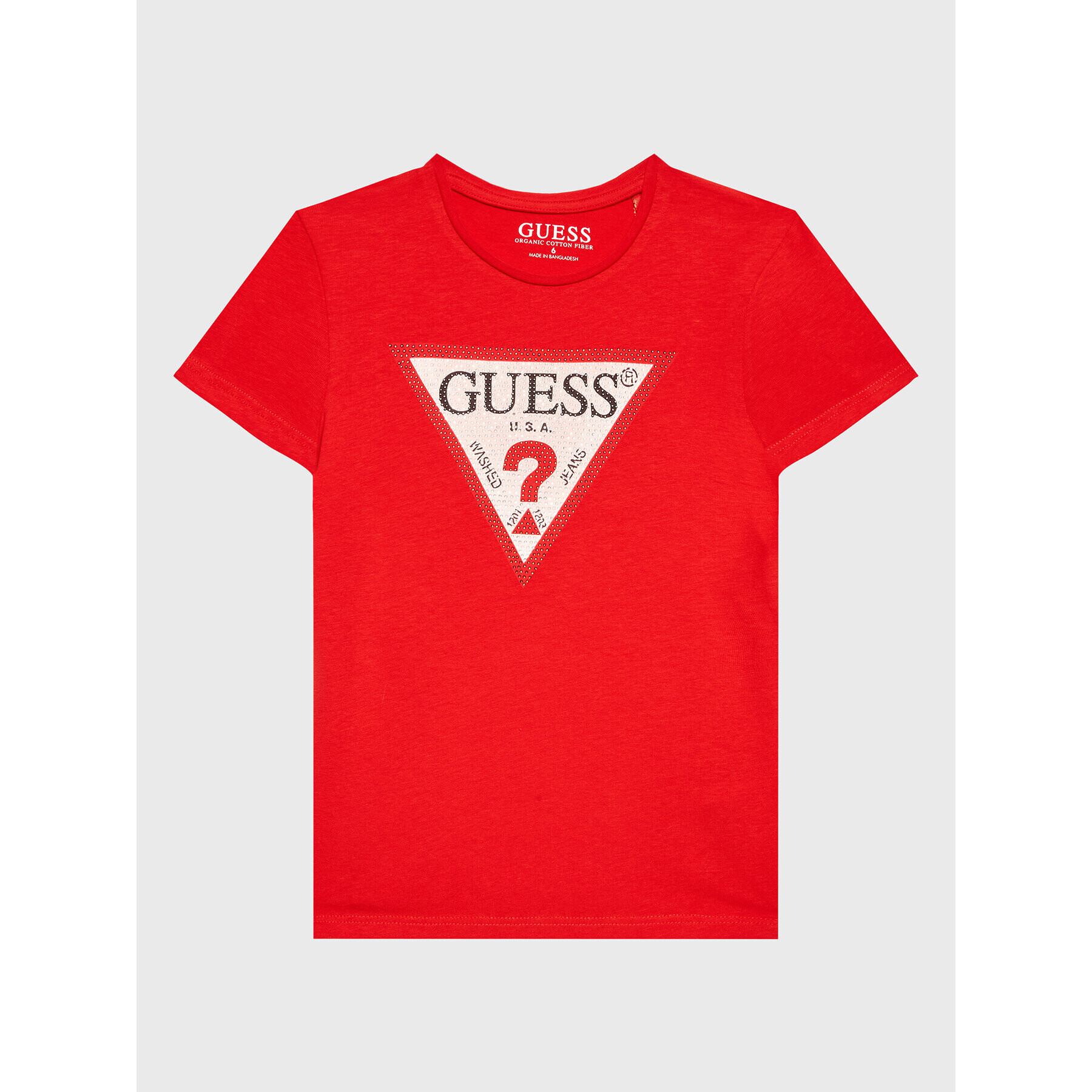 Guess Tričko J2YI51 K6YW1 Červená Regular Fit - Pepit.sk