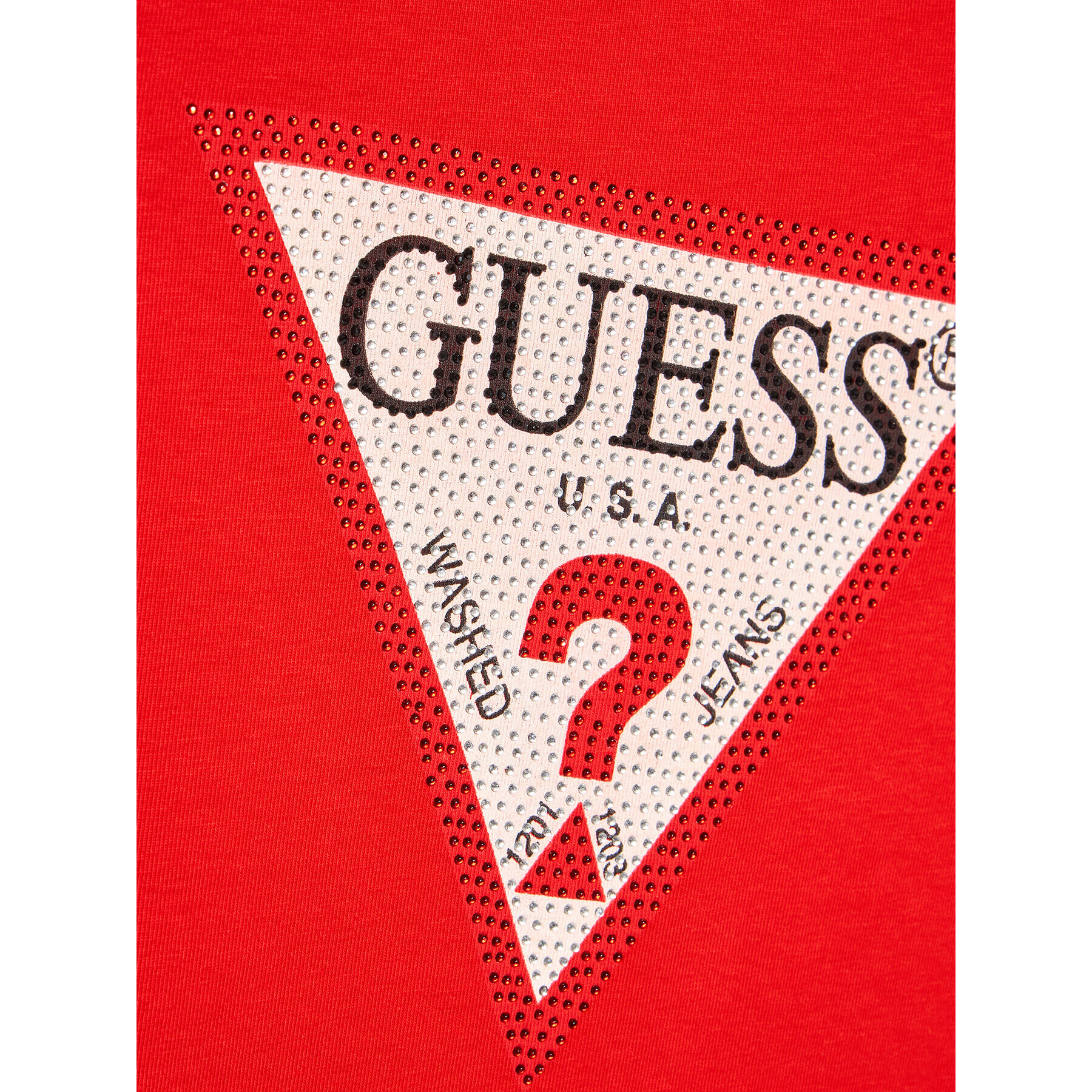 Guess Tričko J2YI51 K6YW1 Červená Regular Fit - Pepit.sk