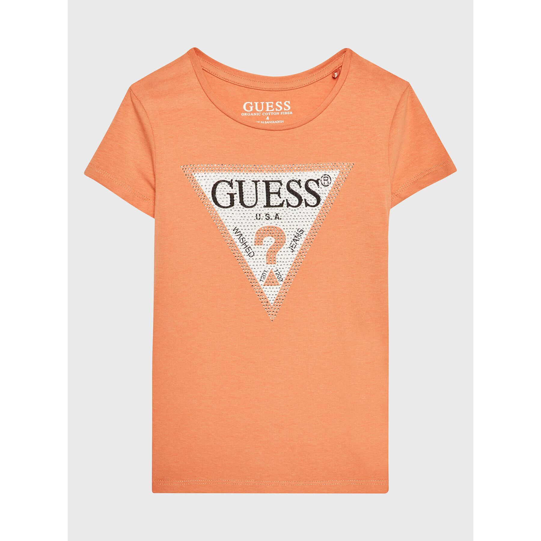 Guess Tričko J2YI51 K6YW1 Oranžová Regular Fit - Pepit.sk