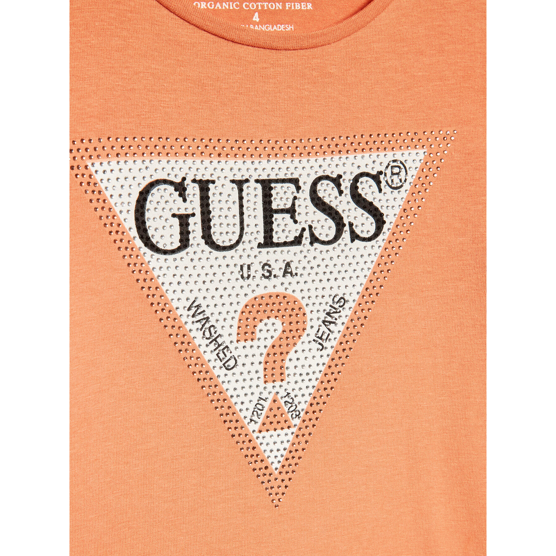 Guess Tričko J2YI51 K6YW1 Oranžová Regular Fit - Pepit.sk