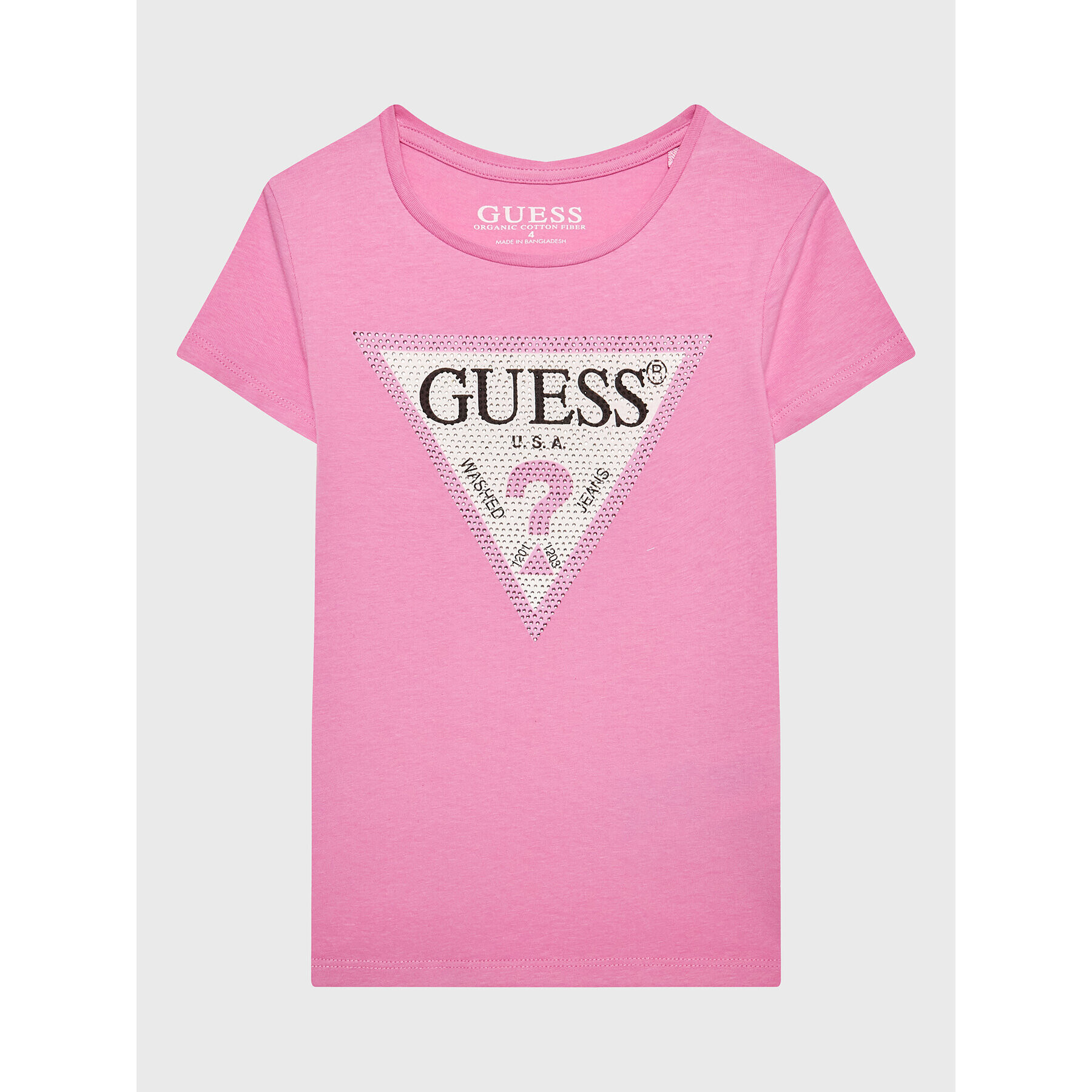 Guess Tričko J2YI51 K6YW1 Ružová Regular Fit - Pepit.sk