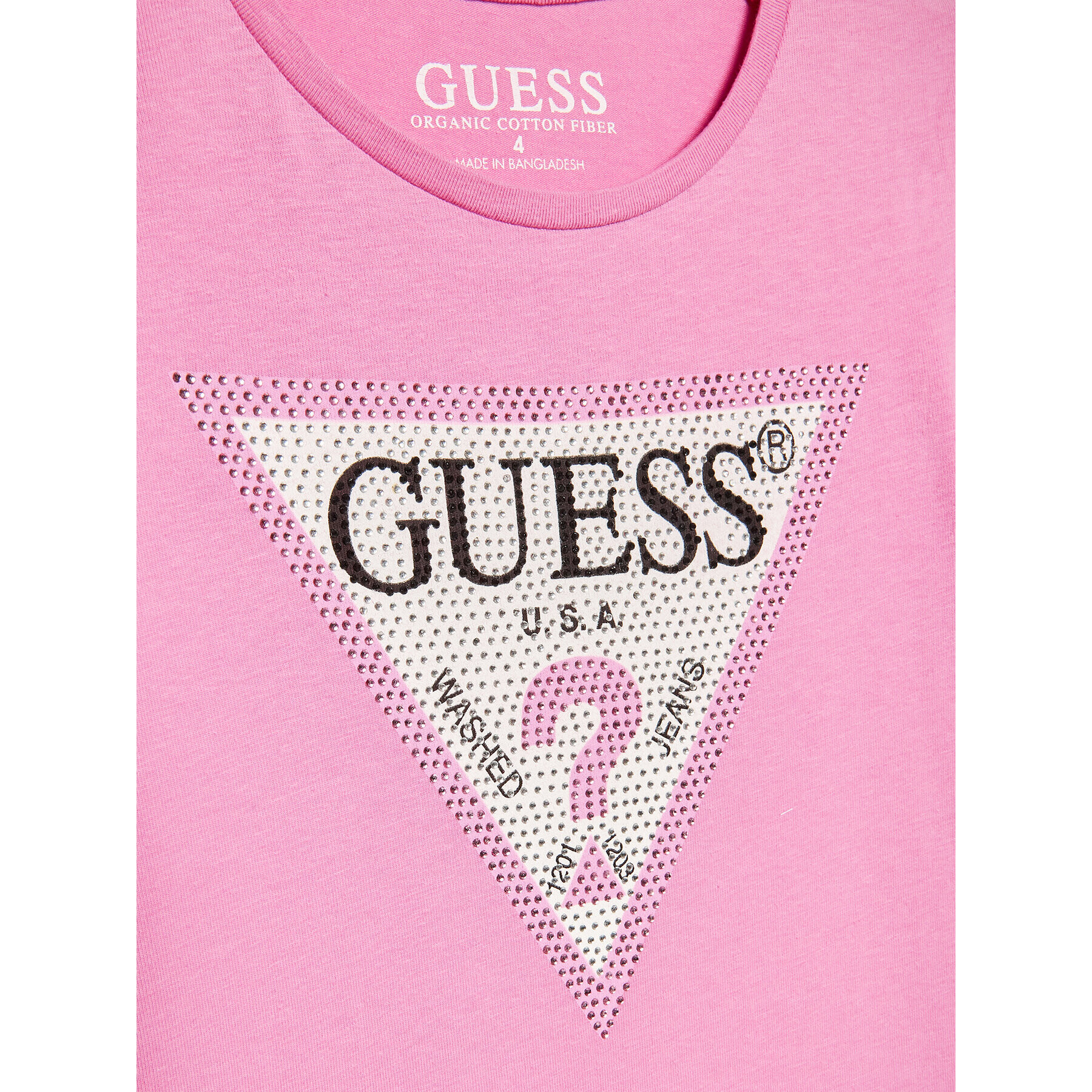 Guess Tričko J2YI51 K6YW1 Ružová Regular Fit - Pepit.sk