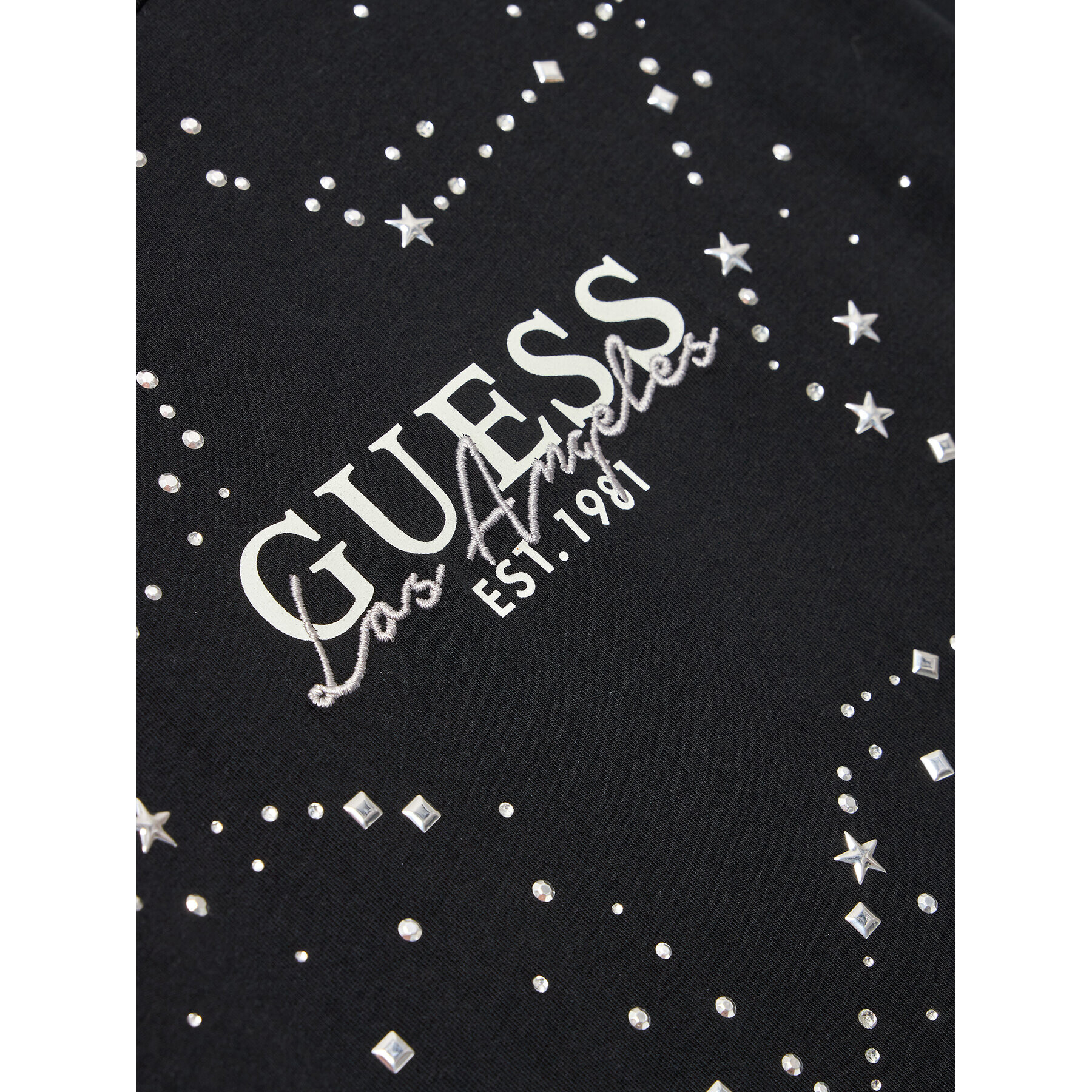 Guess Tričko J3BI09 J1314 Čierna Regular Fit - Pepit.sk