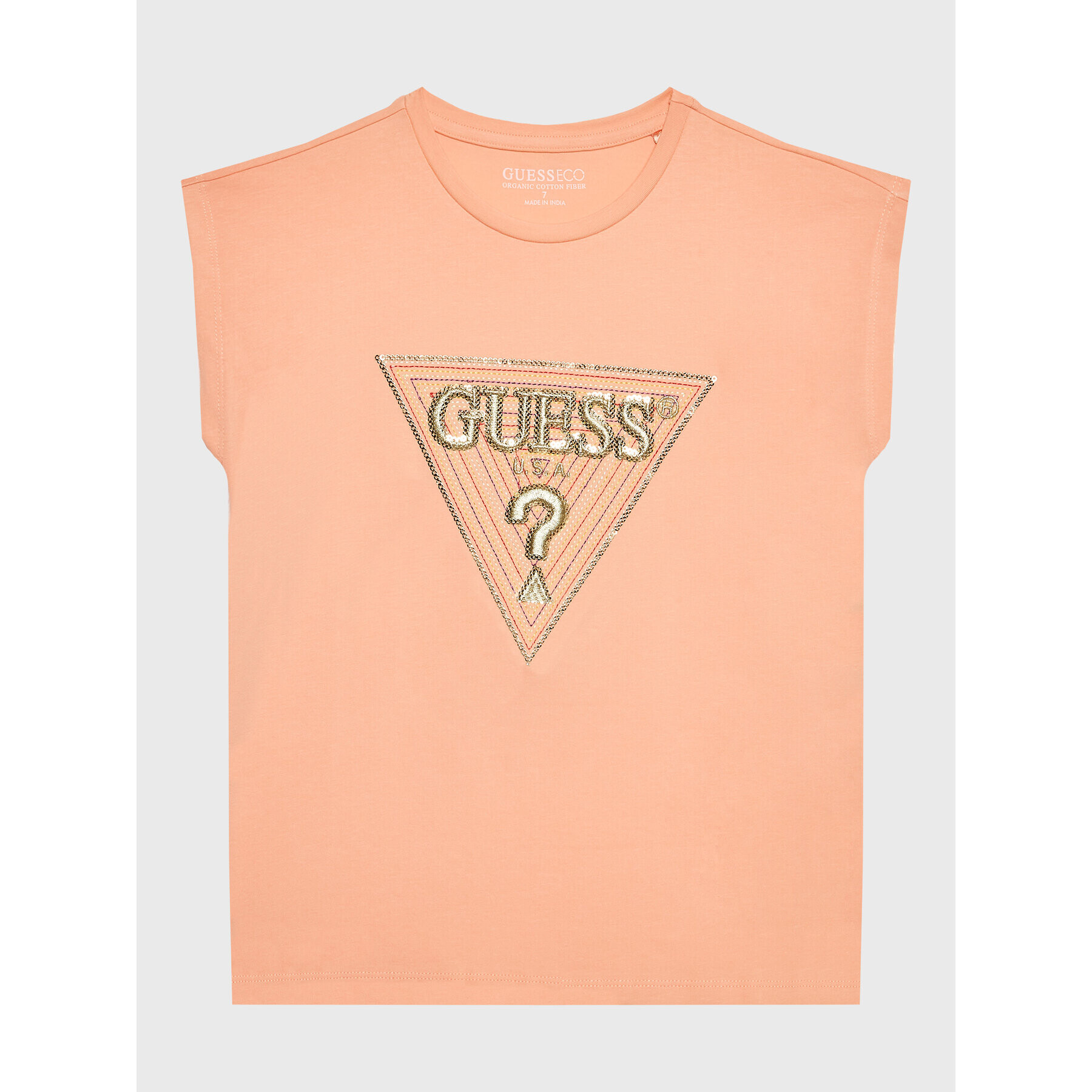 Guess Tričko J3GI33 K6YW1 Oranžová Boxy Fit - Pepit.sk