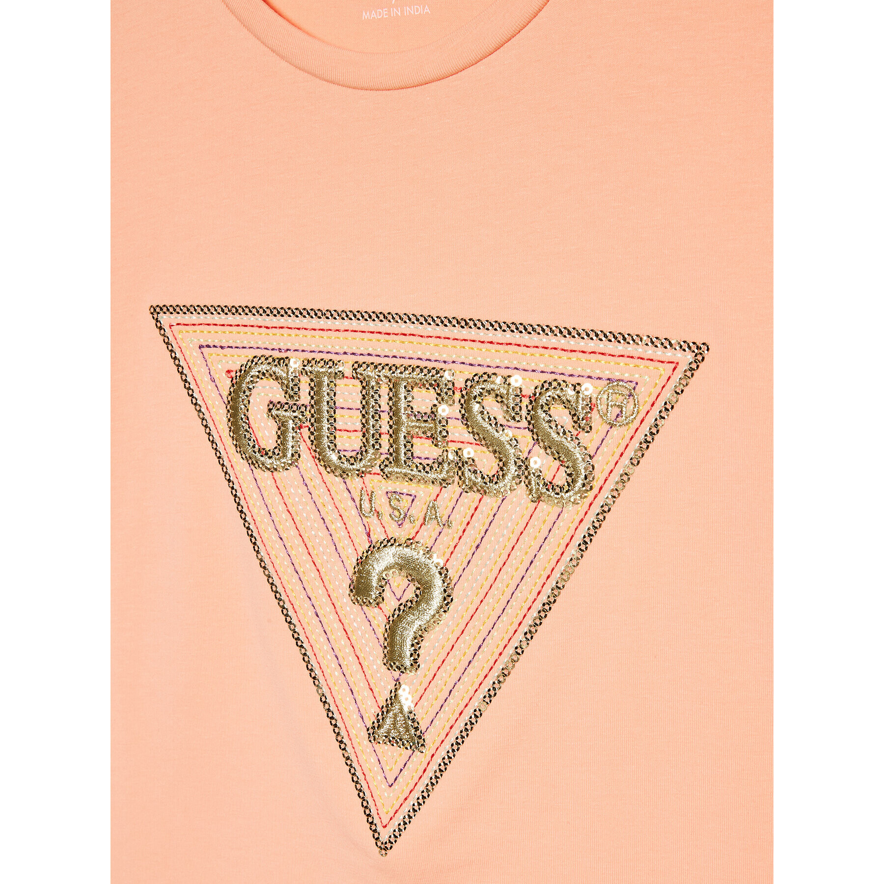 Guess Tričko J3GI33 K6YW1 Oranžová Boxy Fit - Pepit.sk