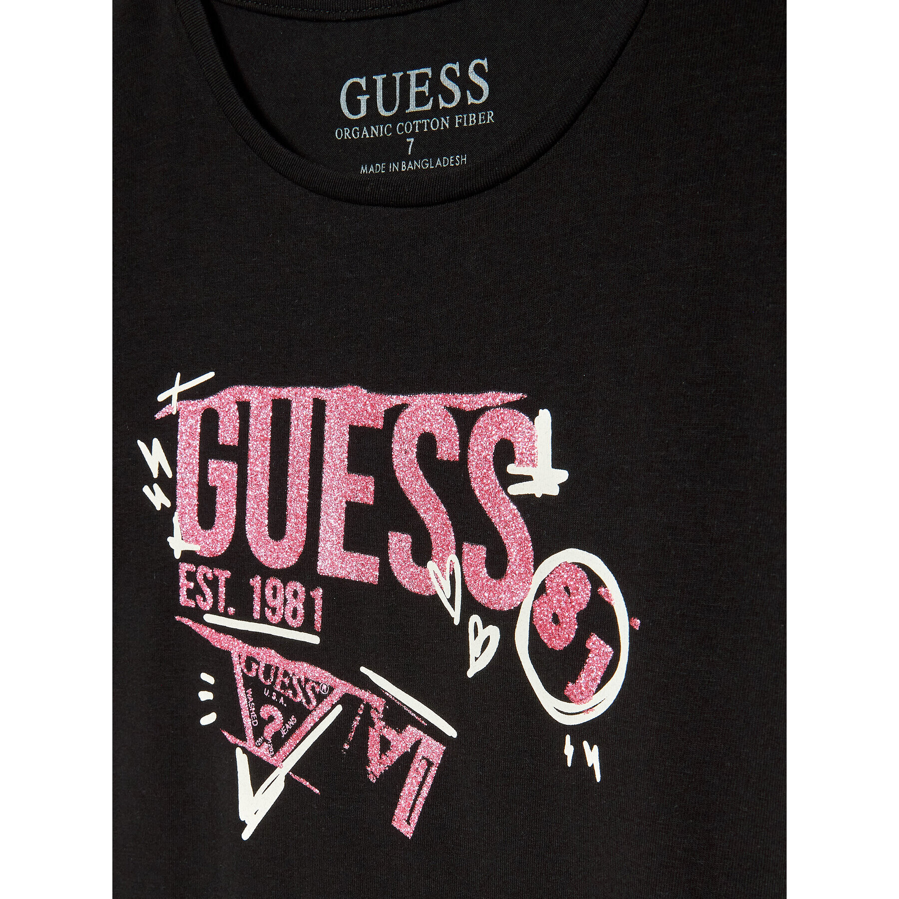 Guess Tričko J3RI06 K6YW1 Čierna Regular Fit - Pepit.sk