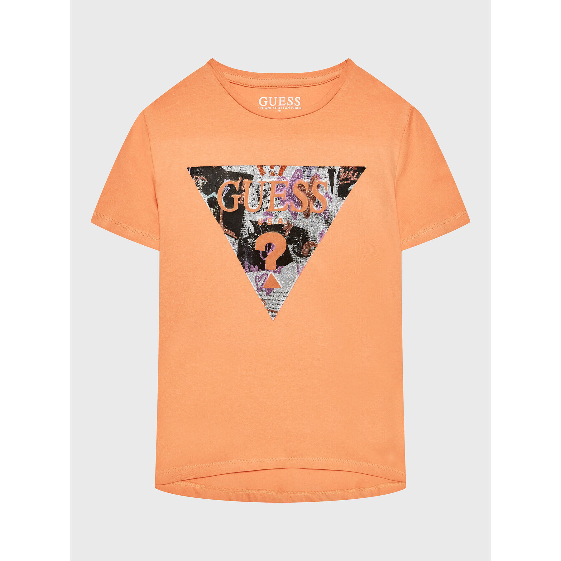 Guess Tričko J3RI32 K6YW1 Oranžová Regular Fit - Pepit.sk