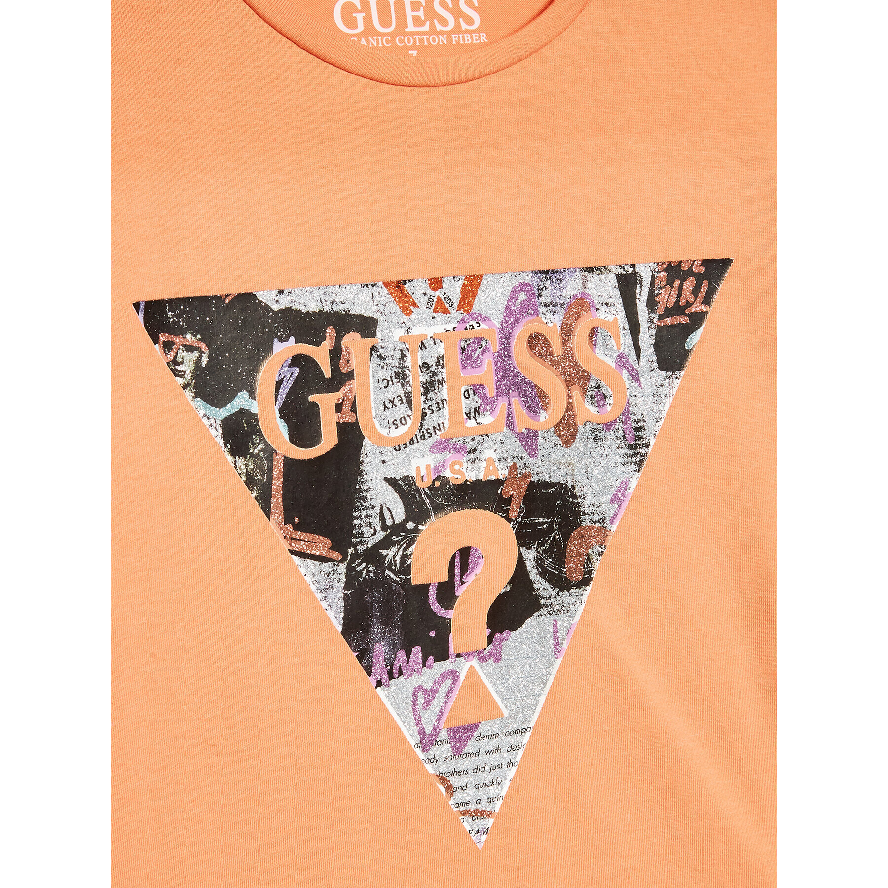 Guess Tričko J3RI32 K6YW1 Oranžová Regular Fit - Pepit.sk