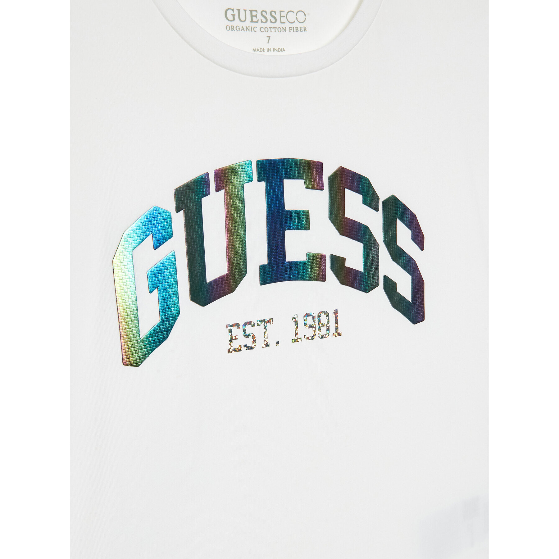 Guess Tričko J3RI33 K6YW1 Biela Regular Fit - Pepit.sk