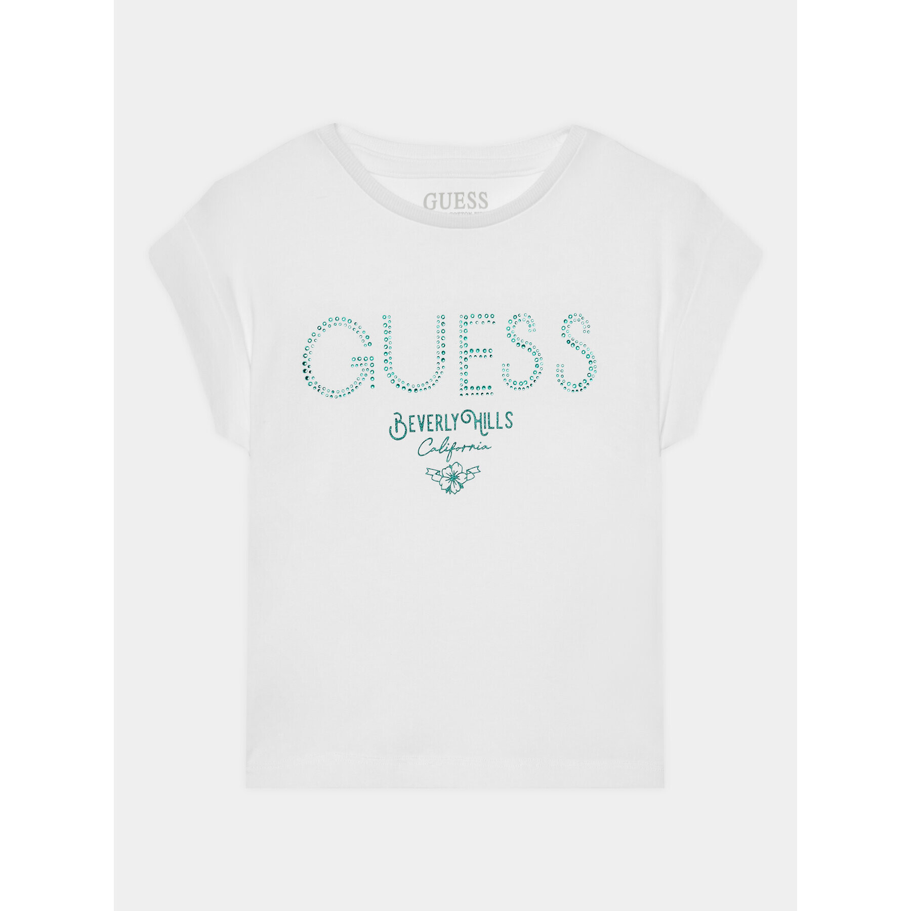 Guess Tričko J4RI37 J1314 Biela Regular Fit - Pepit.sk