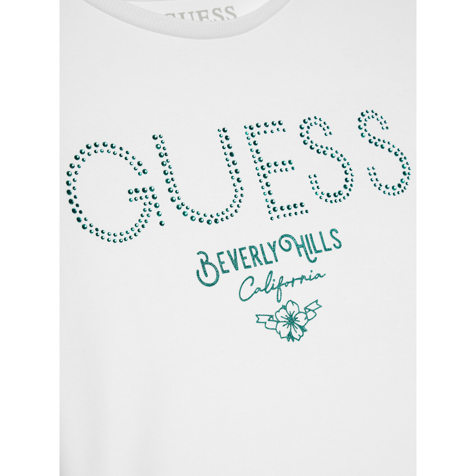 Guess Tričko J4RI37 J1314 Biela Regular Fit - Pepit.sk