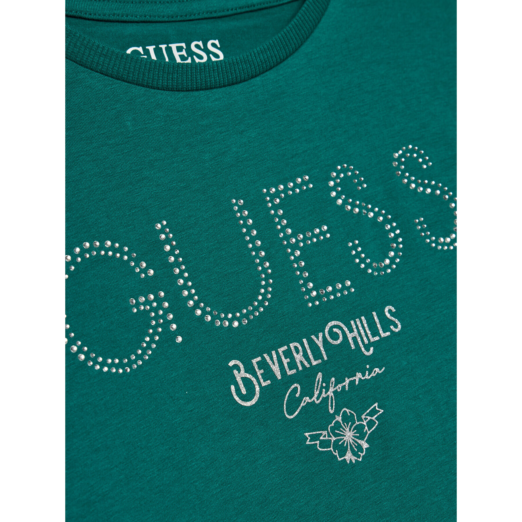 Guess Tričko J4RI37 J1314 Zelená Regular Fit - Pepit.sk