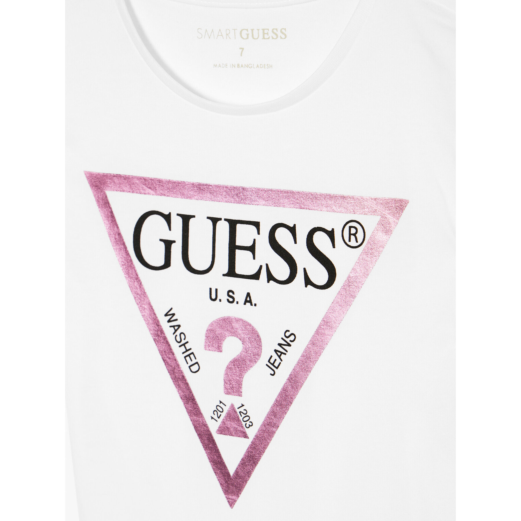 Guess Tričko J73I56 K8HM0 Biela Regular Fit - Pepit.sk