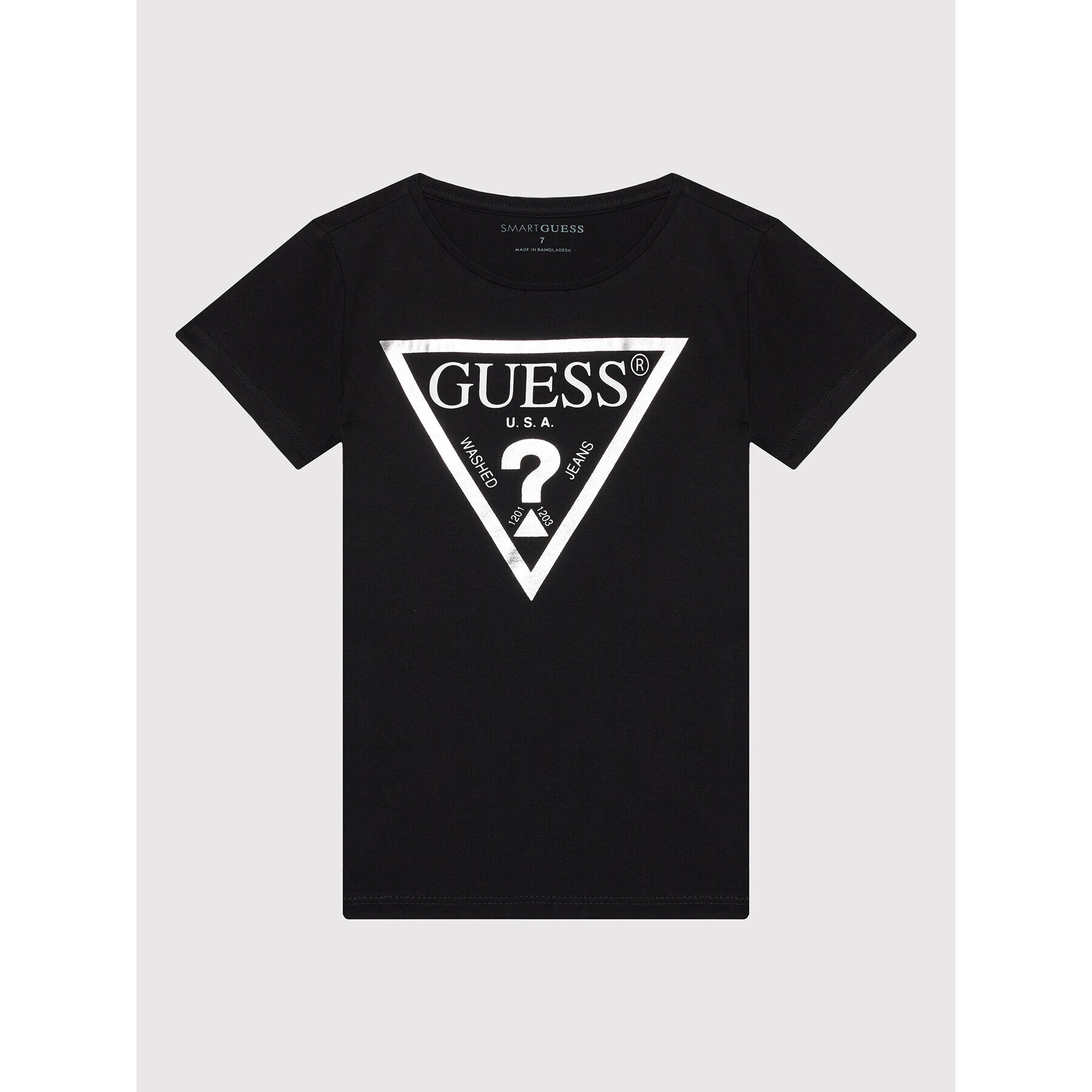 Guess Tričko J73I56 K8HM0 Čierna Regular Fit - Pepit.sk