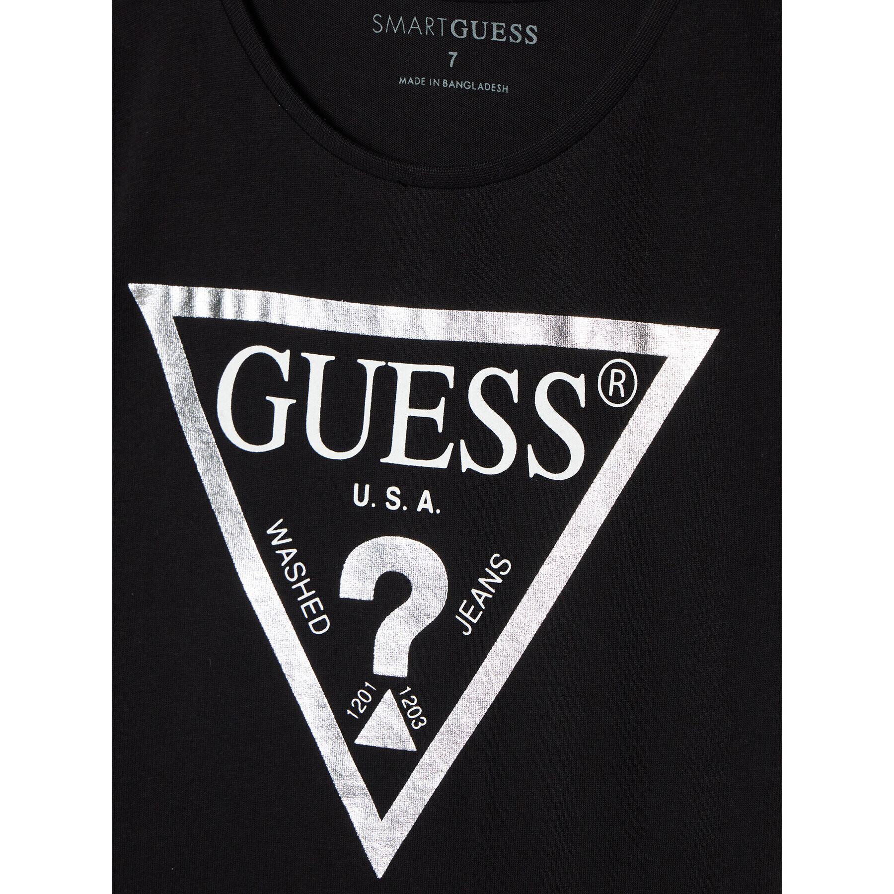 Guess Tričko J73I56 K8HM0 Čierna Regular Fit - Pepit.sk