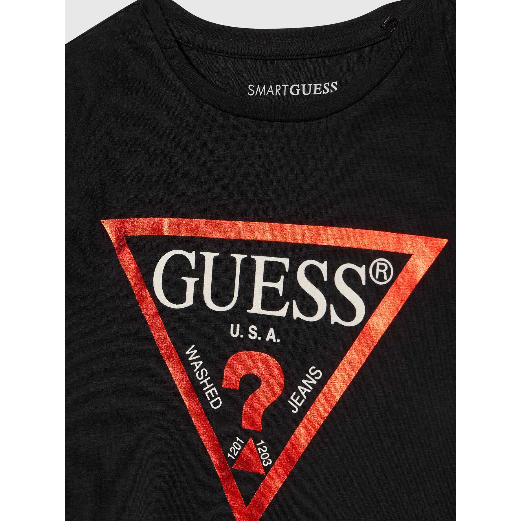 Guess Tričko J81I15 J1311 Čierna Regular Fit - Pepit.sk