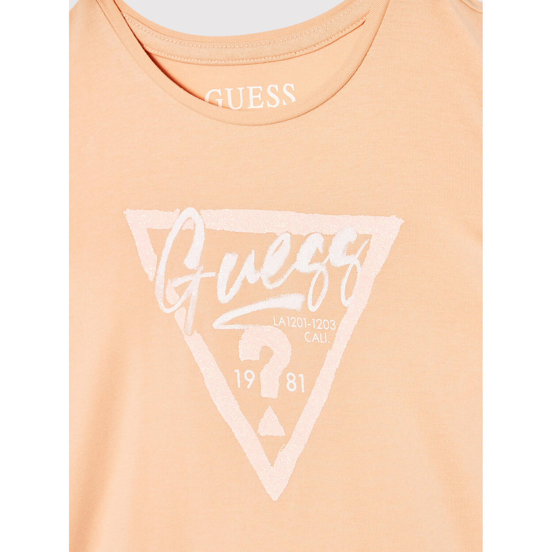 Guess Tričko K2GI07 K6YW1 Oranžová Regular Fit - Pepit.sk