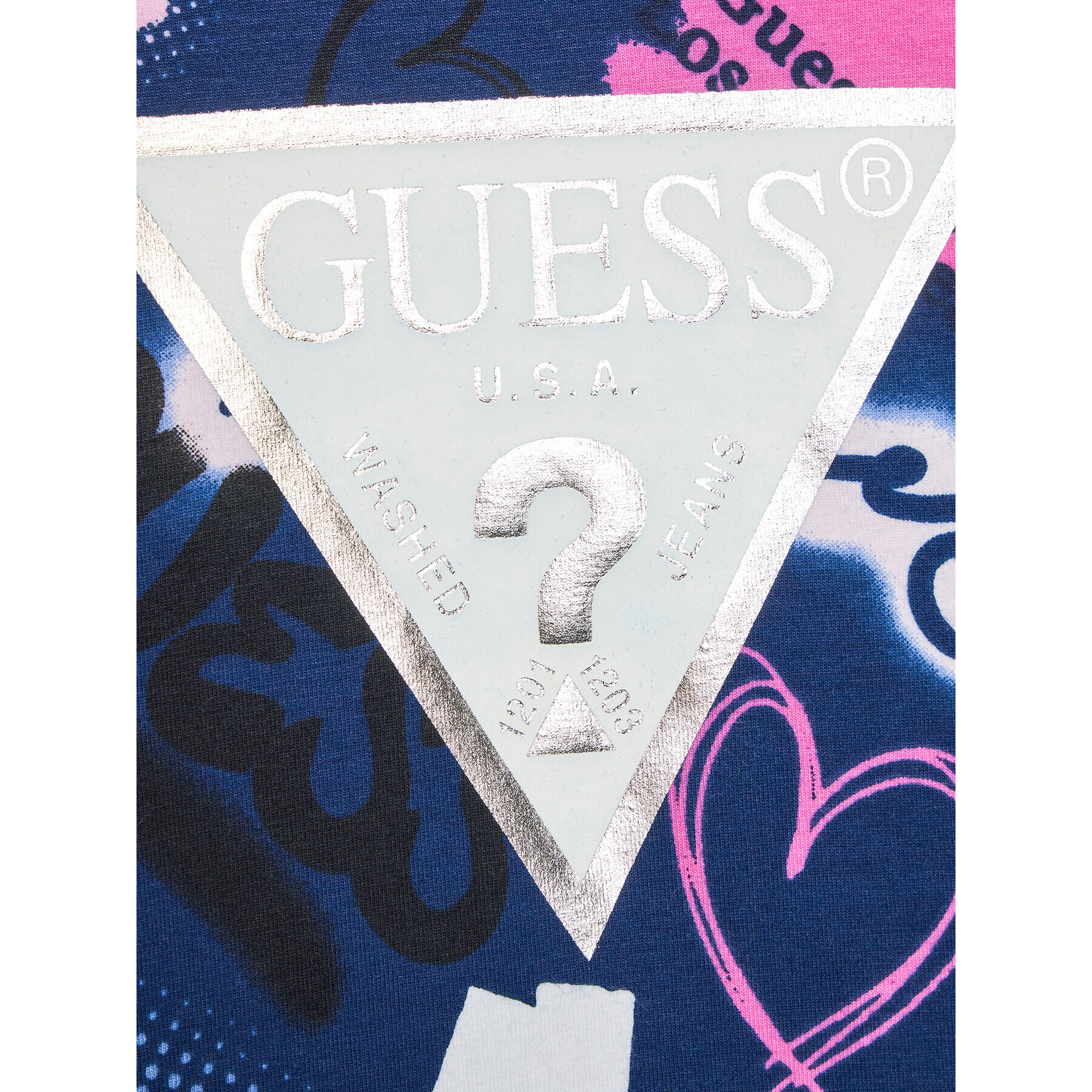 Guess Tričko K3BI16 J1313 Farebná Regular Fit - Pepit.sk