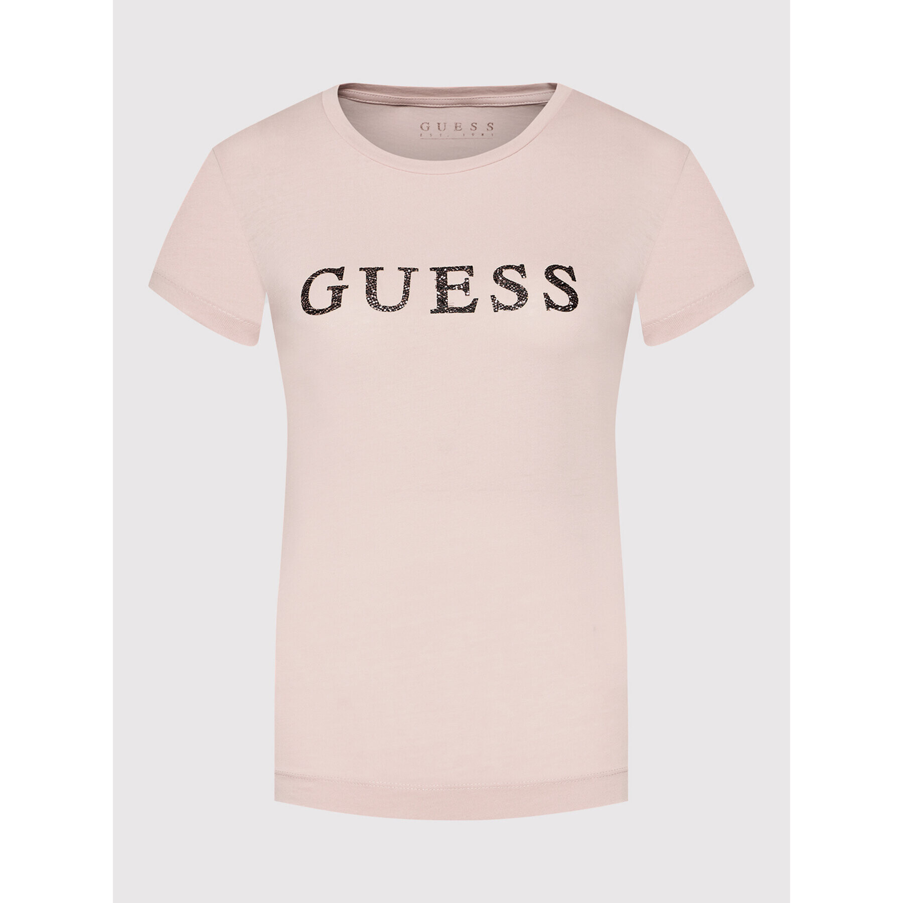 Guess Tričko Kimetz W1BI06 JA911 Ružová Regular Fit - Pepit.sk