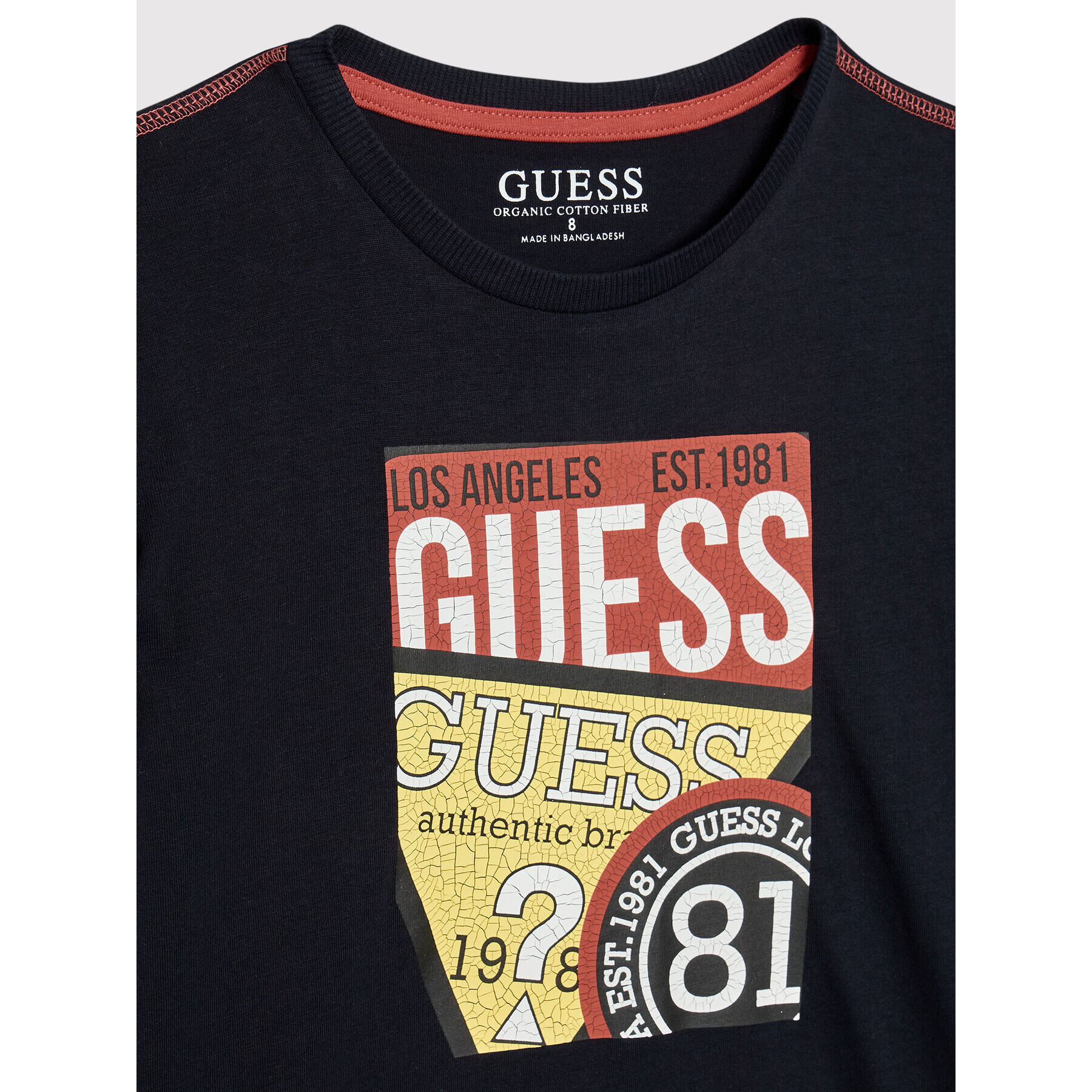 Guess Tričko L2YI00 K8HM0 Tmavomodrá Regular Fit - Pepit.sk