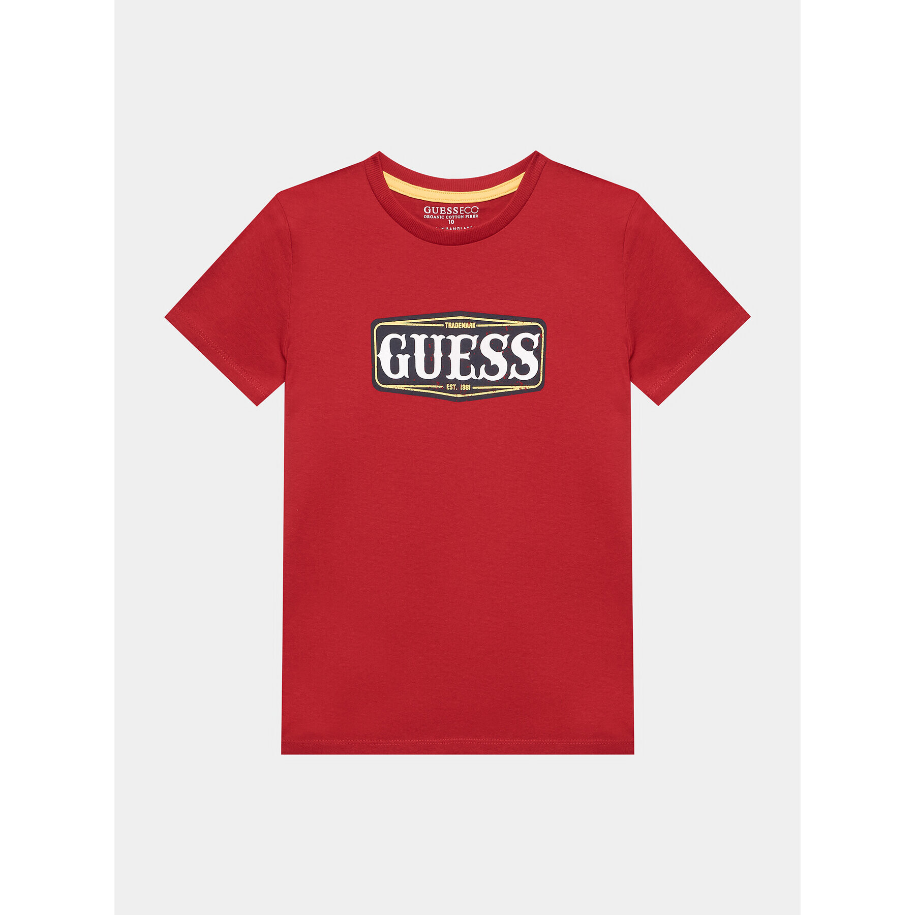 Guess Tričko L3BI01 I3Z14 Červená Regular Fit - Pepit.sk