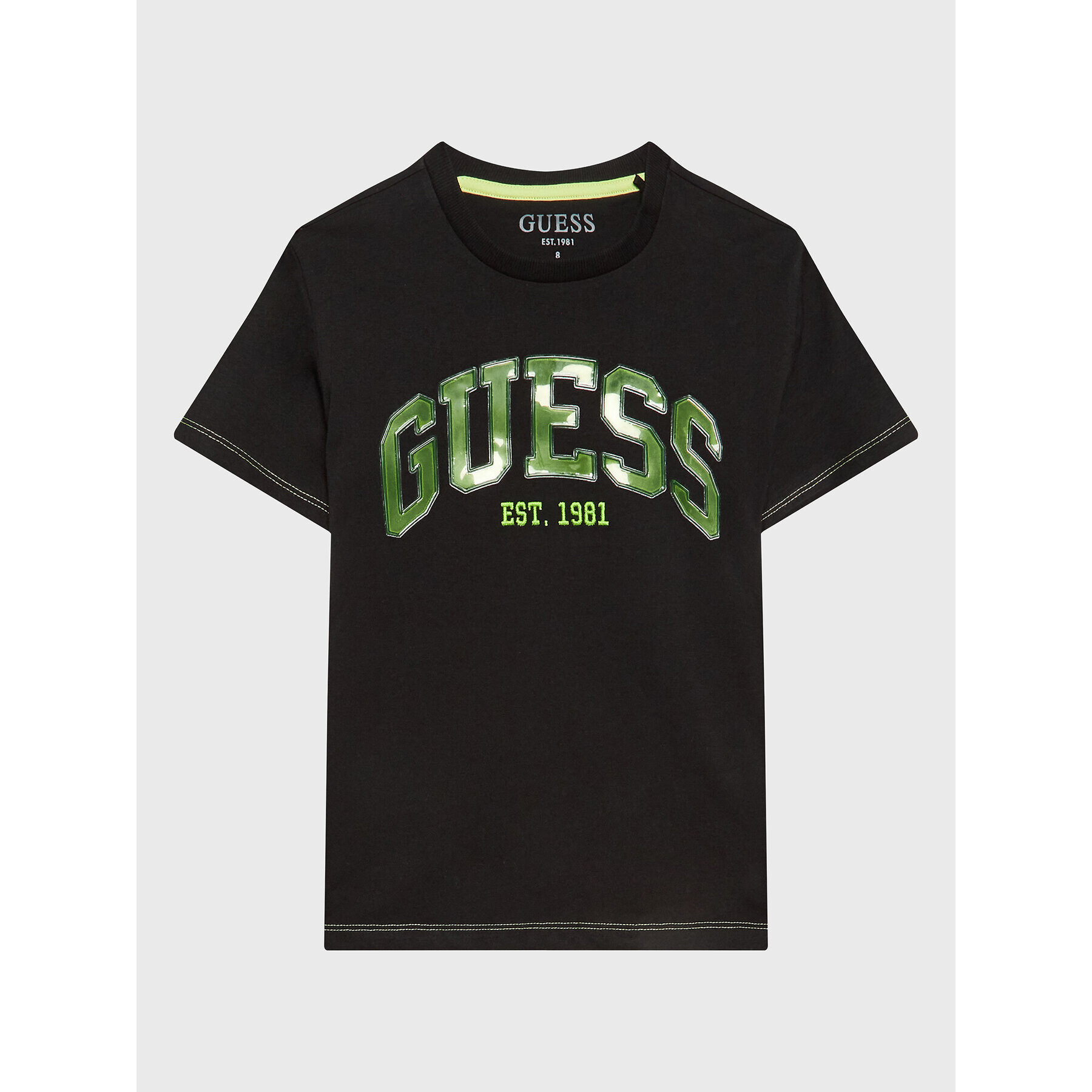 Guess Tričko L3RI01 K8HM3 Čierna Regular Fit - Pepit.sk