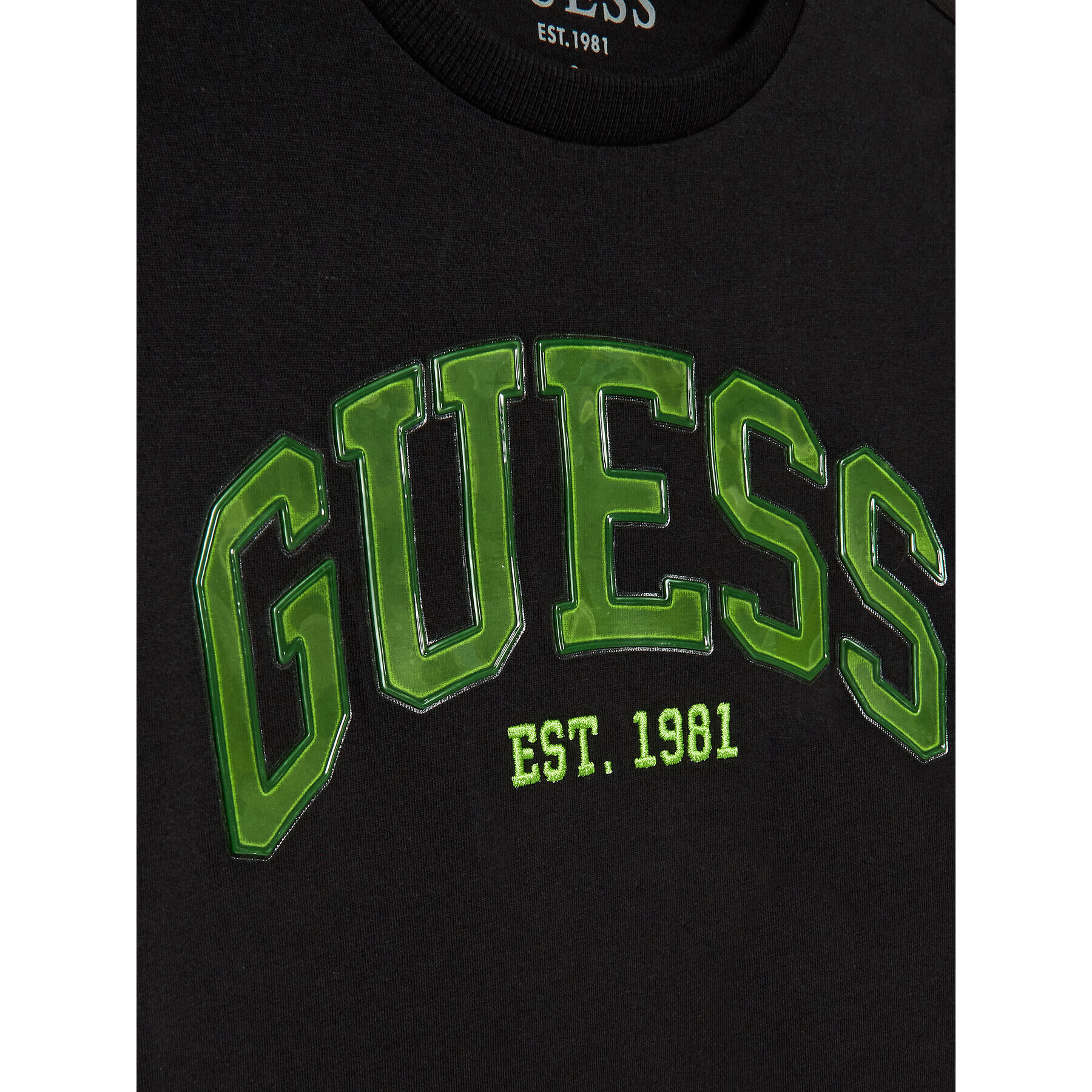 Guess Tričko L3RI01 K8HM3 Čierna Regular Fit - Pepit.sk