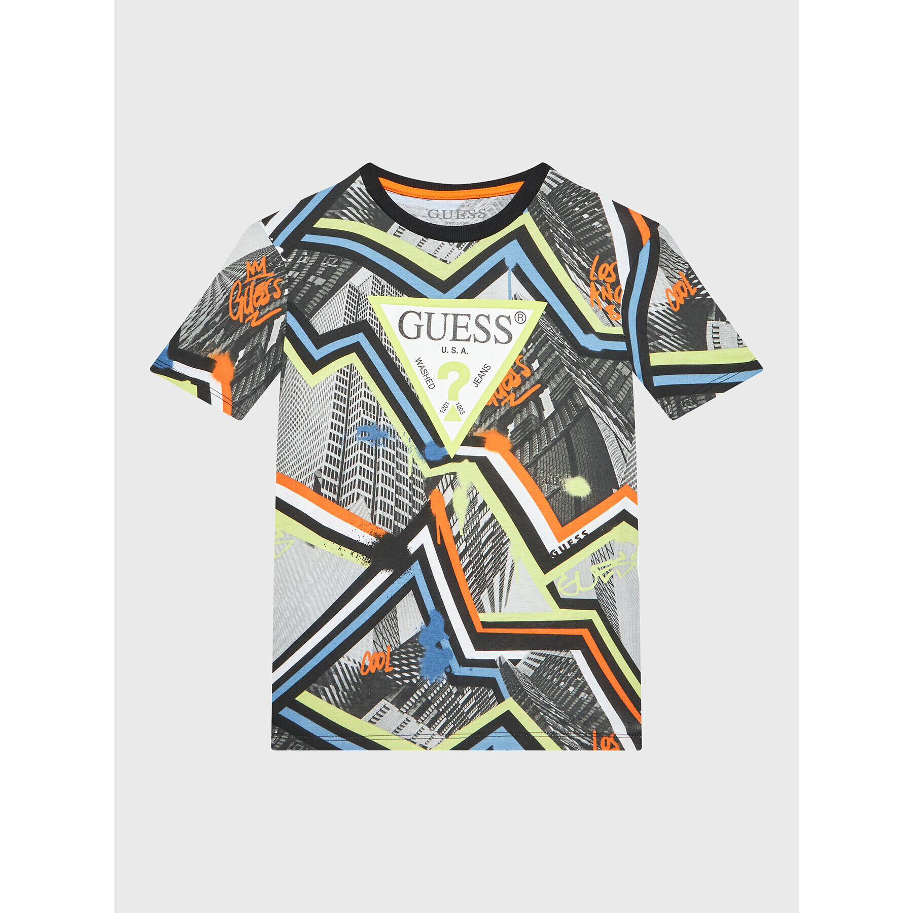 Guess Tričko L3RI03 K8HM3 Farebná Regular Fit - Pepit.sk